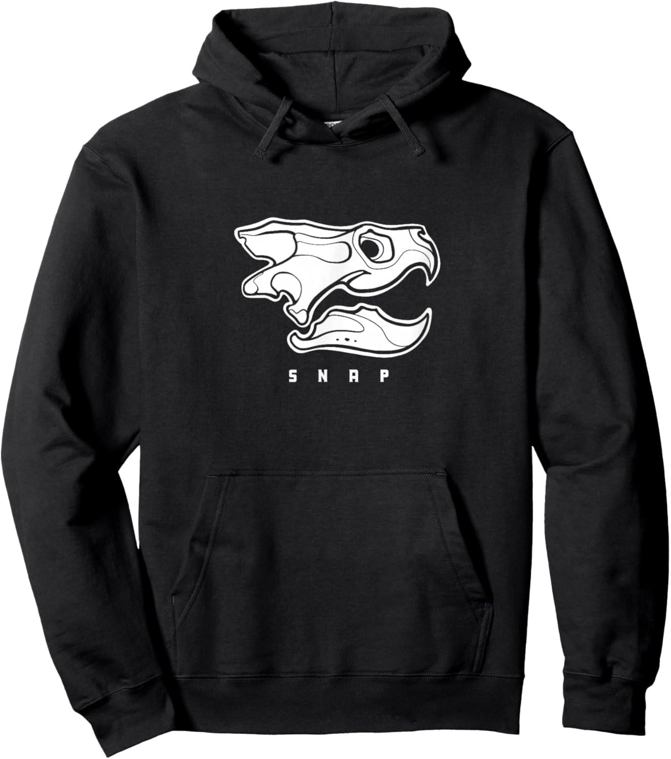 Common snapping turtle skull, side view. For reptiles lovers Hoodie - Hoodie | Black