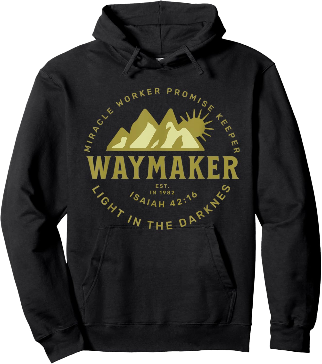 Jesus Christ Waymaker Hoodie - Hoodie | Black