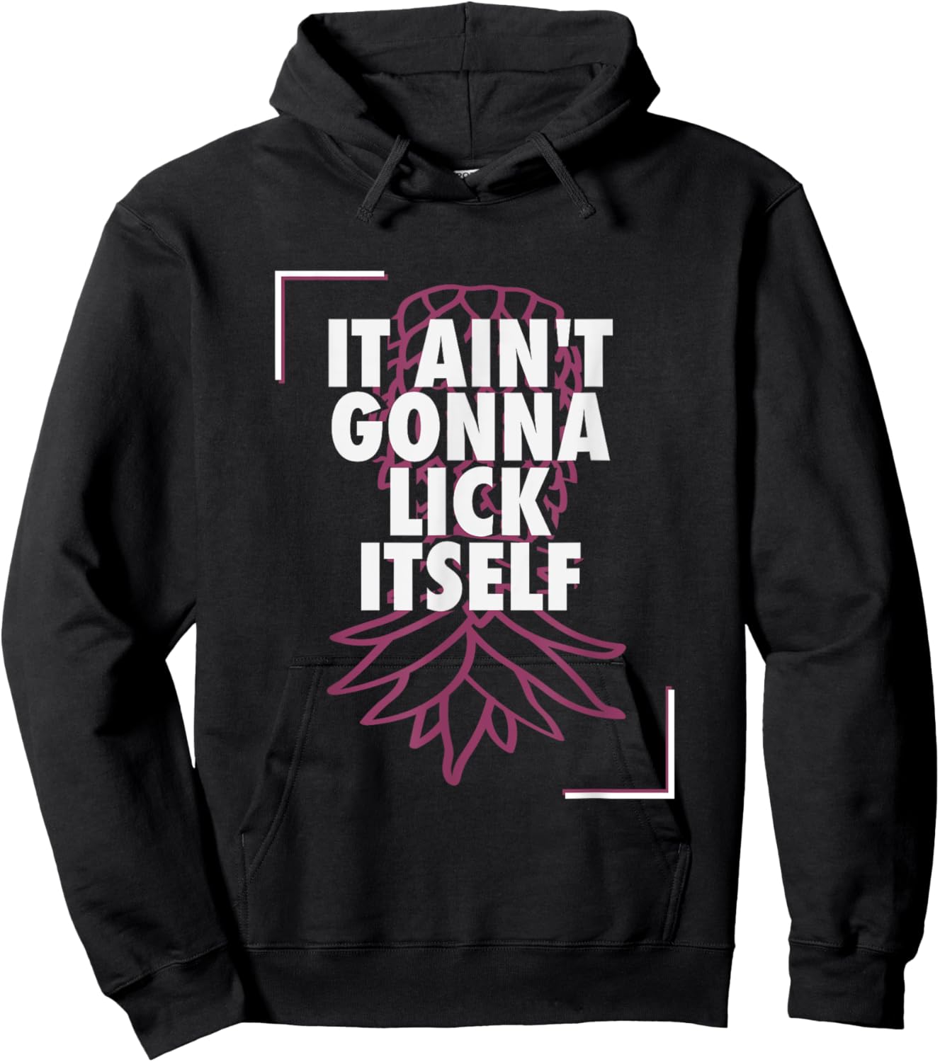 It's Not Going To Lick Itself Pineapple Swinger Lifestyle Hoodie - Hoodie | Black