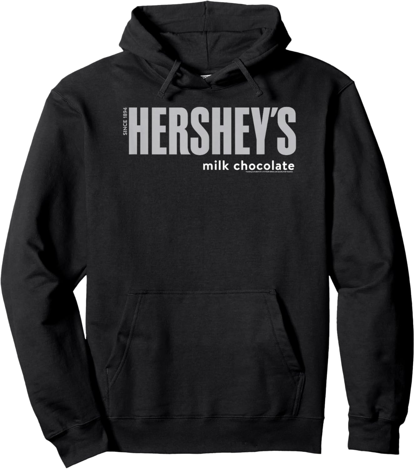 Hershey's Milk Chocolate Candy Wrapper Logo Hoodie - Hoodie | Black