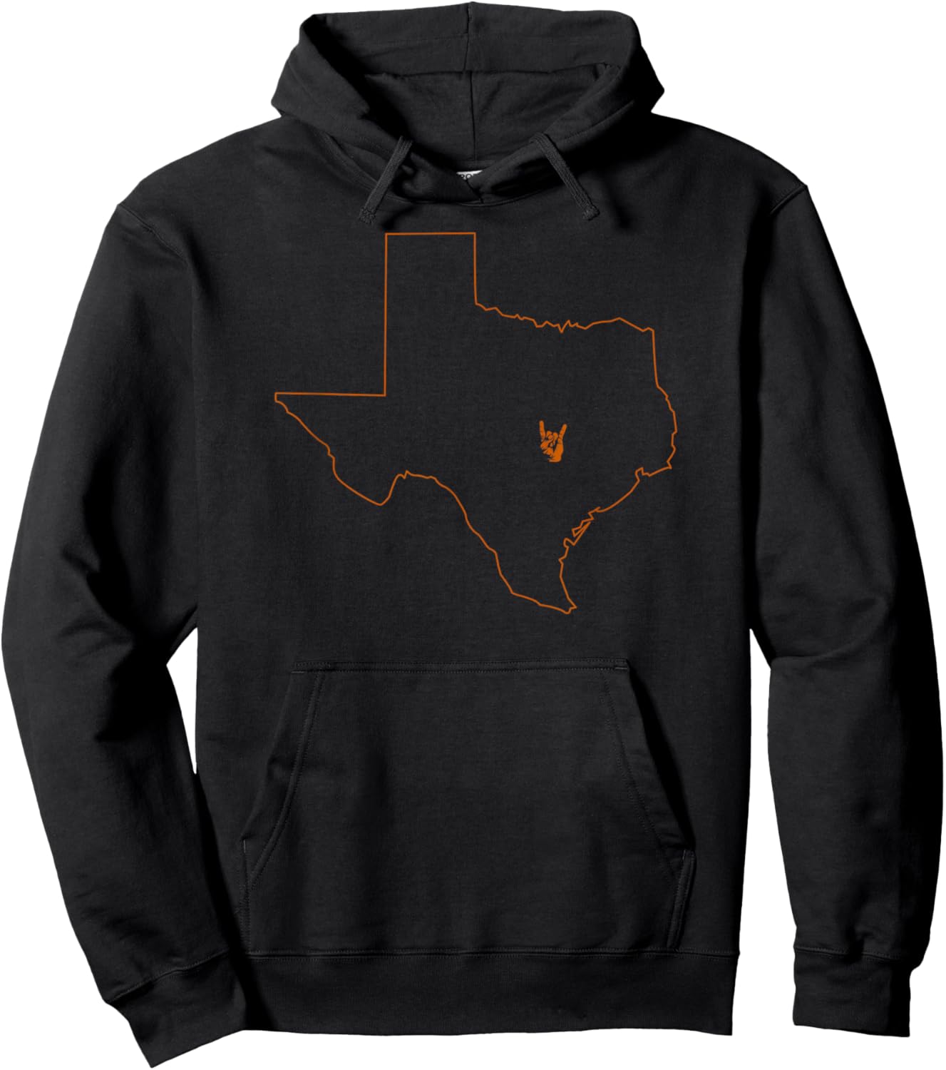 Texas Pride Hook Em Minimal Austin Men's, Women Hoodie - Hoodie | Black