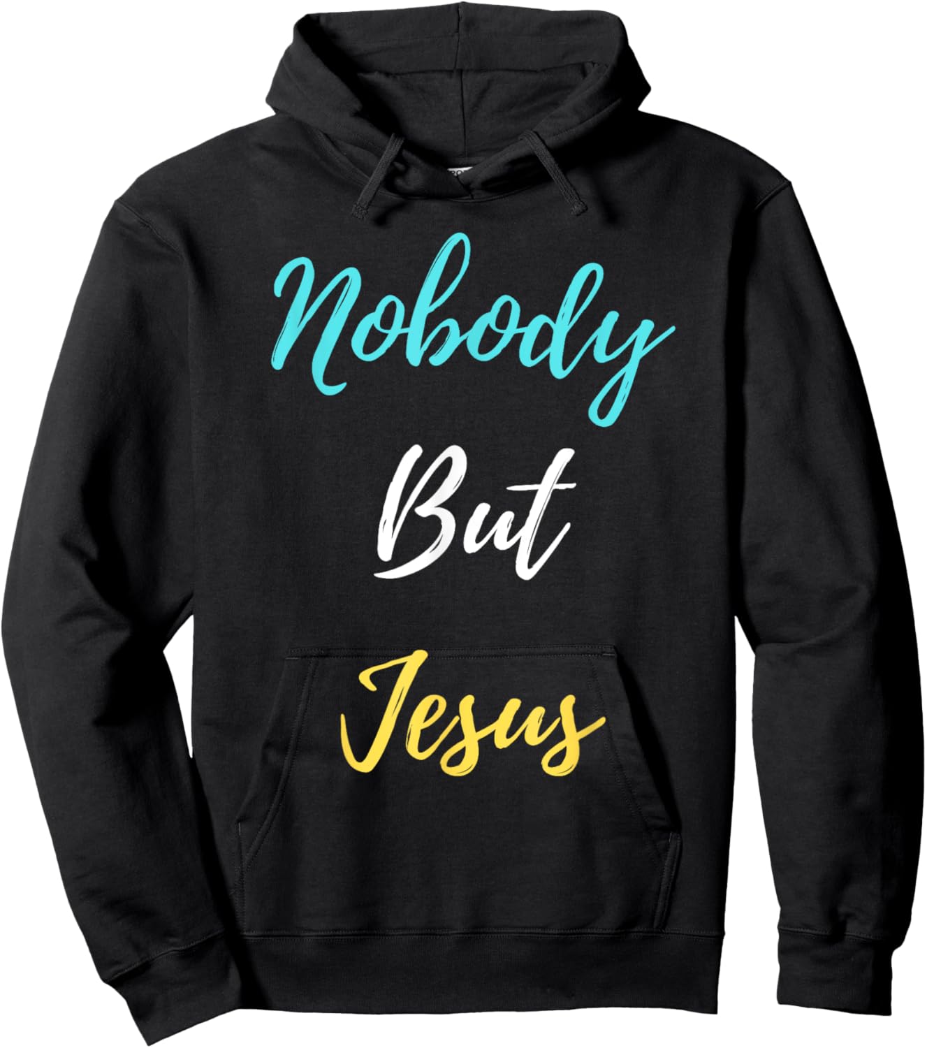Nobody But Jesus Hoodie - Hoodie | Black