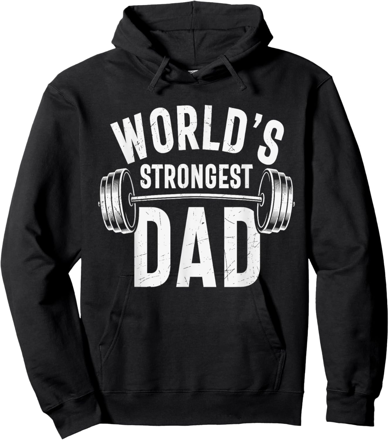 World's Strongest Dad Workout Training Gym Dad Father's Day Hoodie - Hoodie | Black