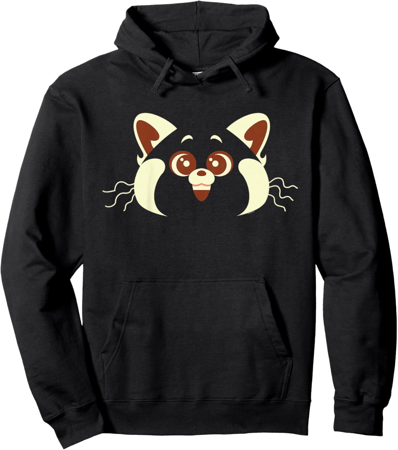 Kids Disney Pixar Turning Red Panda Mei Face Hoodie - Hoodie | Black