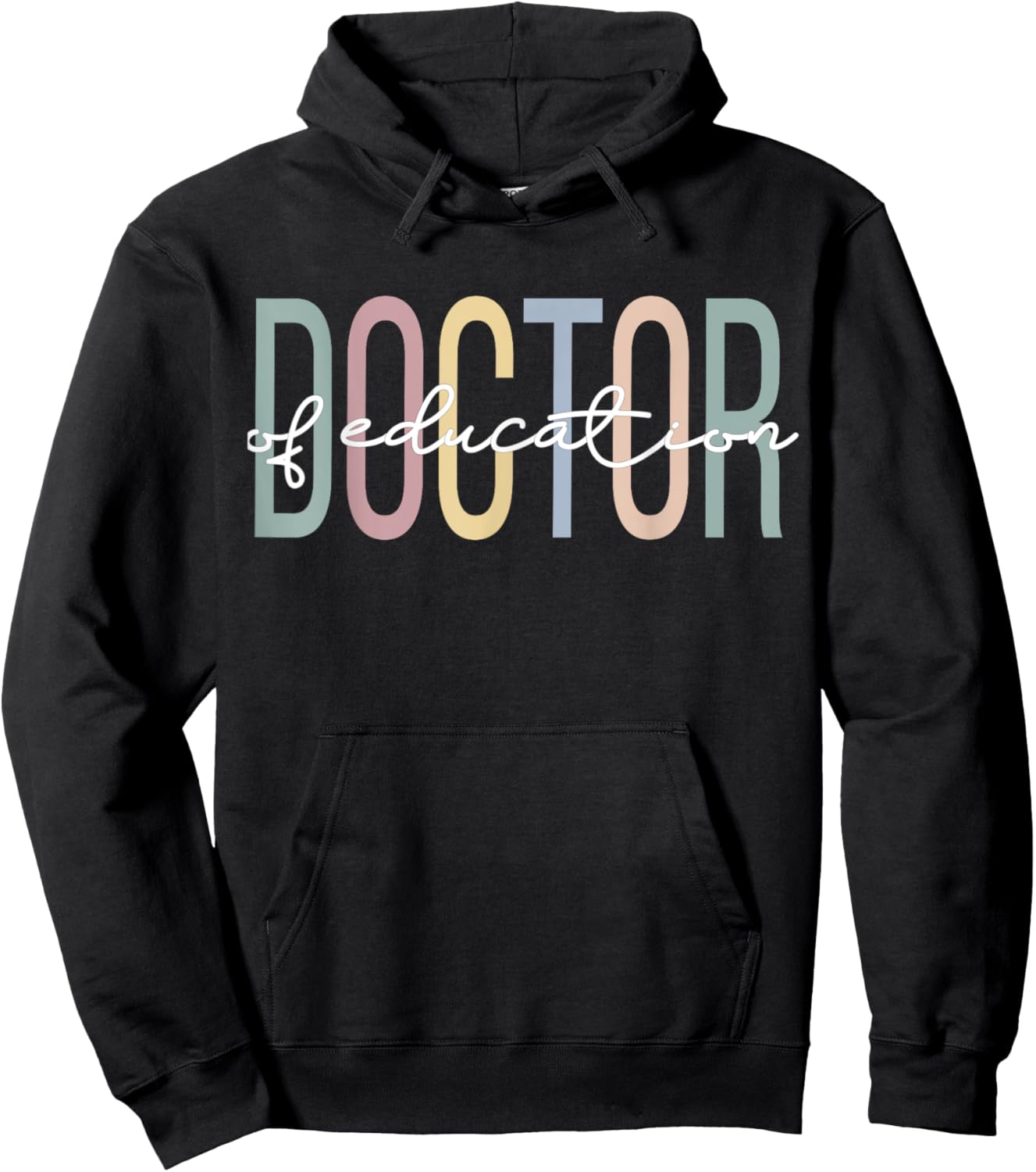 Ed.D Boho Doctor Of Education Hoodie - Hoodie | Black