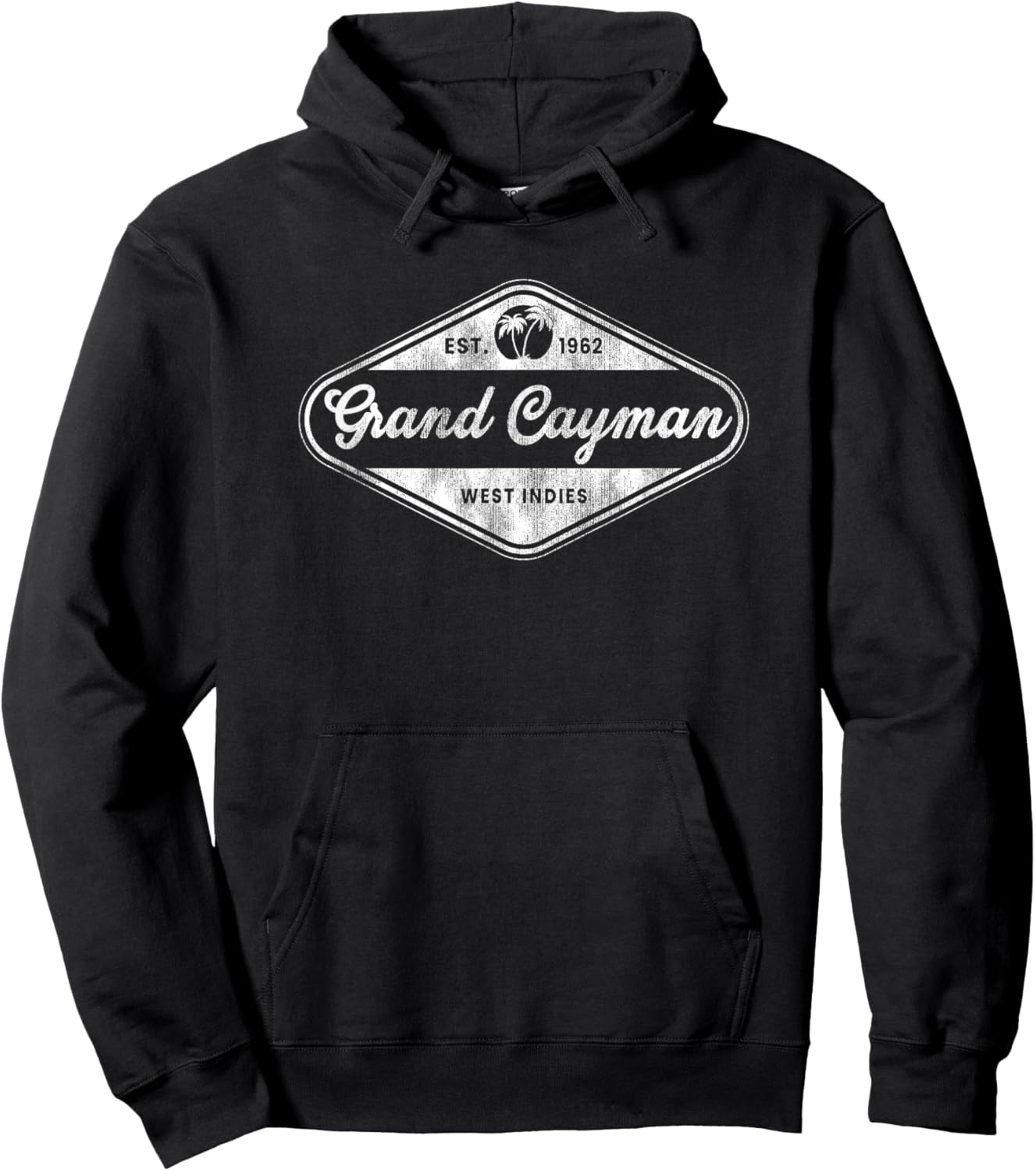 Retro Grand Cayman Islands Vintage Souvenir Hoodie - Hoodie | Black