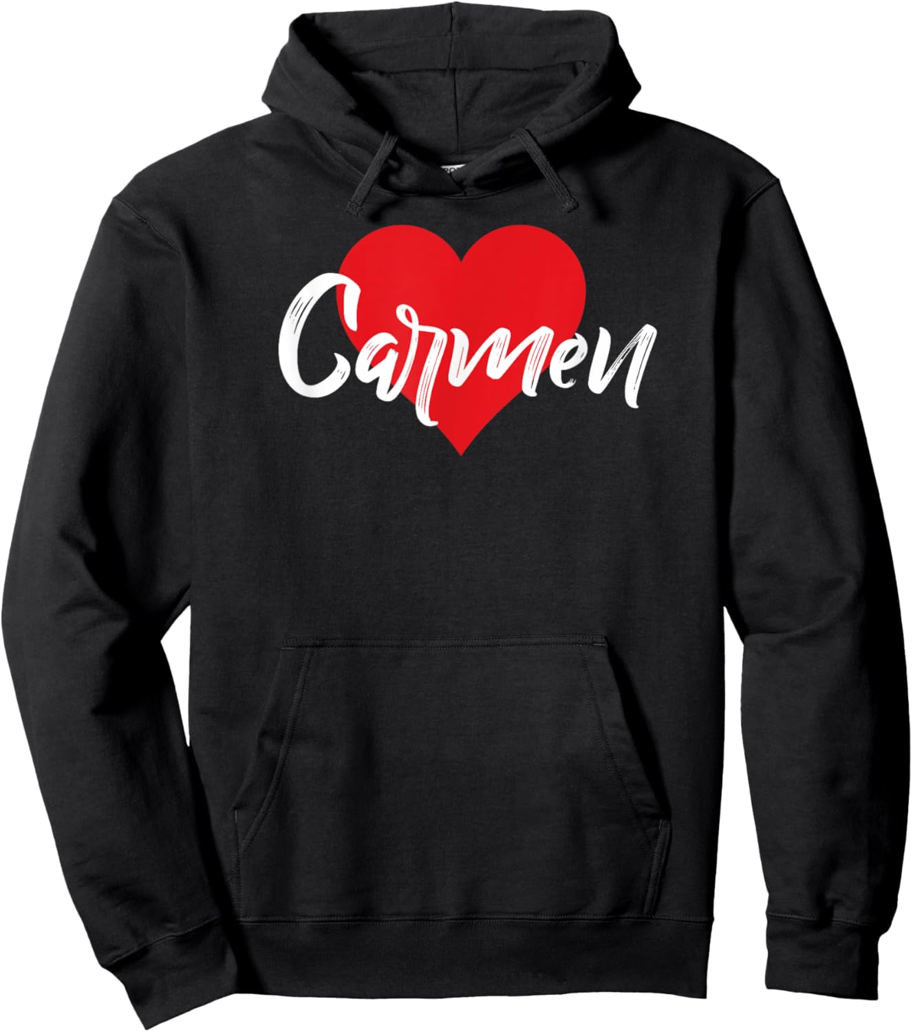 I Love Carmen First Name I Heart Named Hoodie - Hoodie | Black