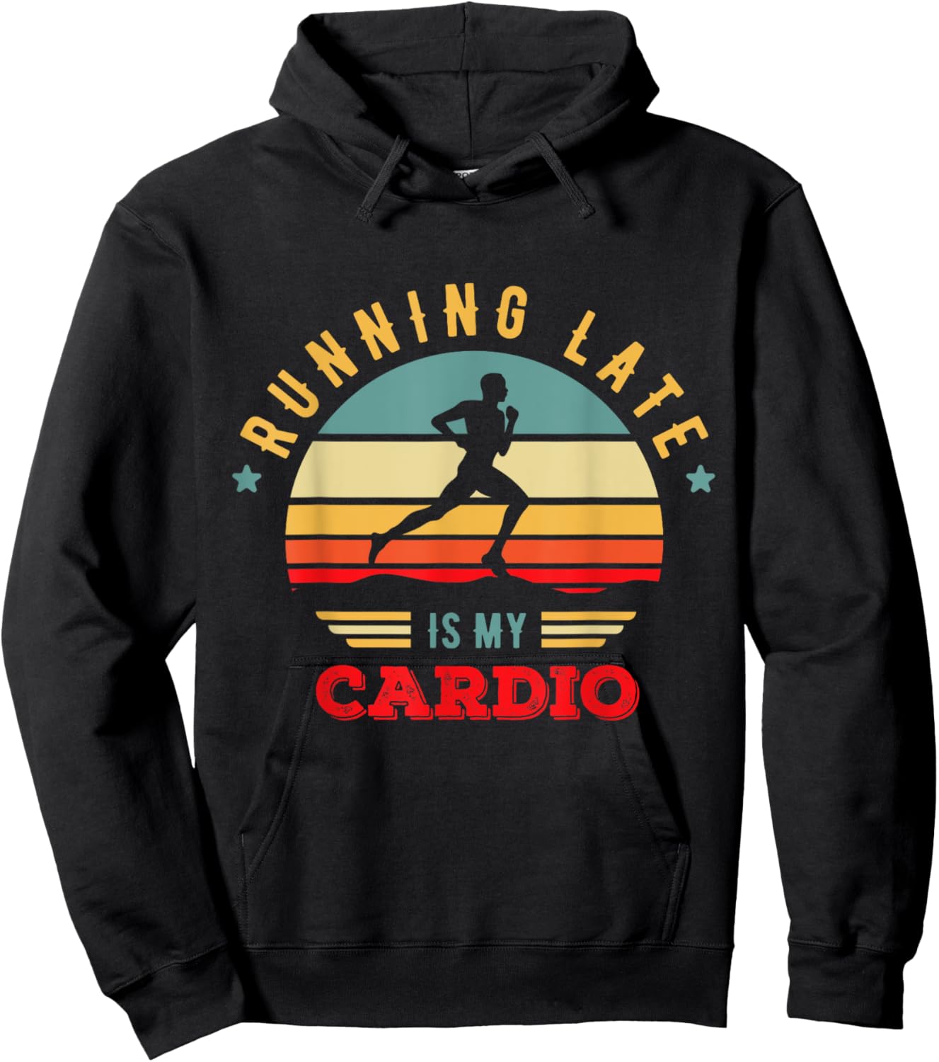 Bodybuilder and Powerlifting for Running late is my Cardio Hoodie - Hoodie | Black
