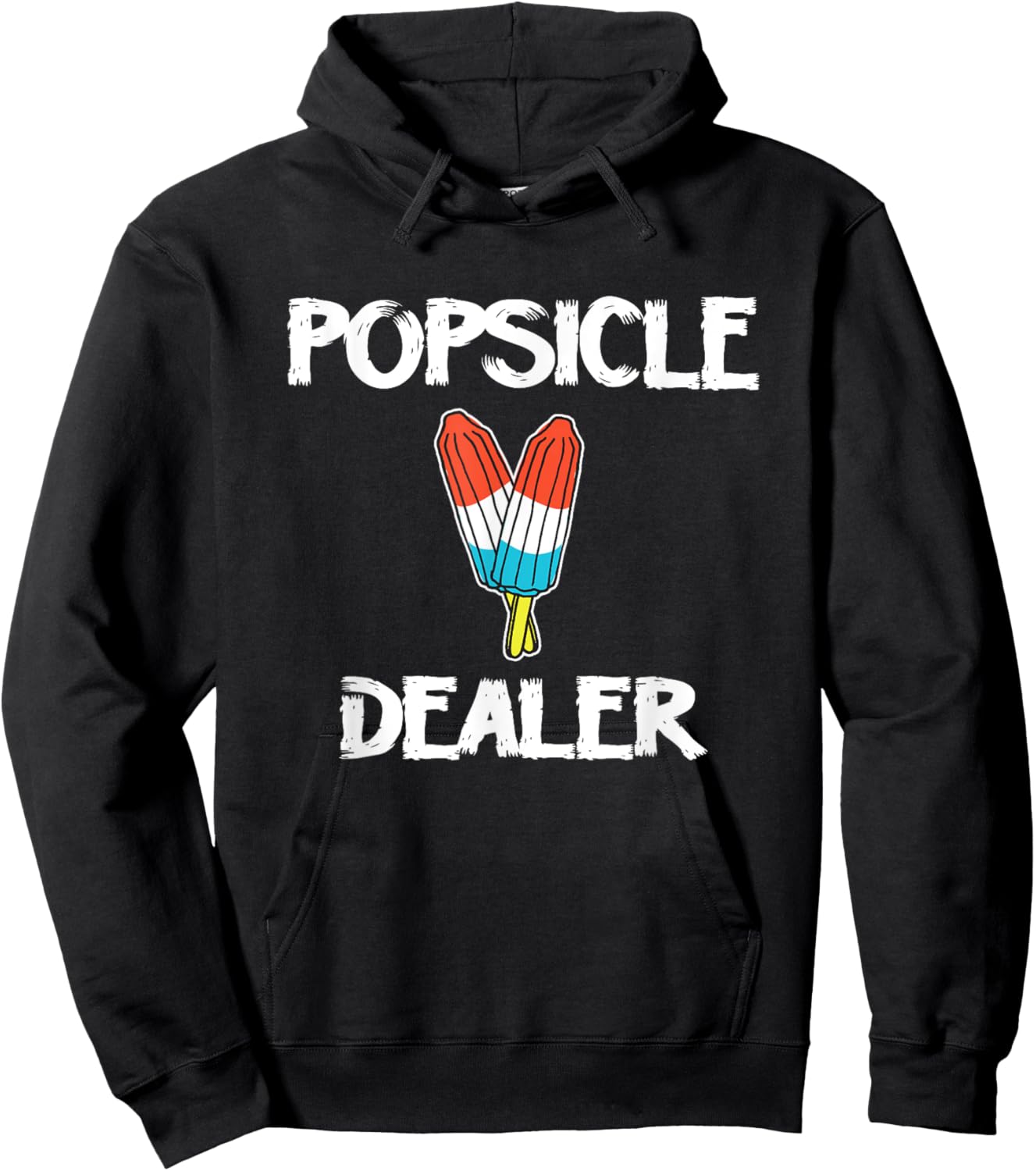 Popsicle Dealer Funny 4th Of July Hoodie - Hoodie | Black