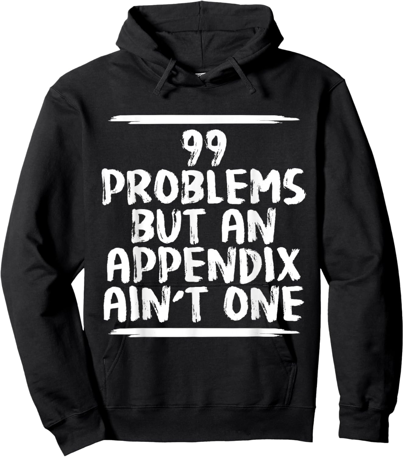 Funny Appendix Removal Surgery Appendectomy Gift Get Well Hoodie - Hoodie | Black