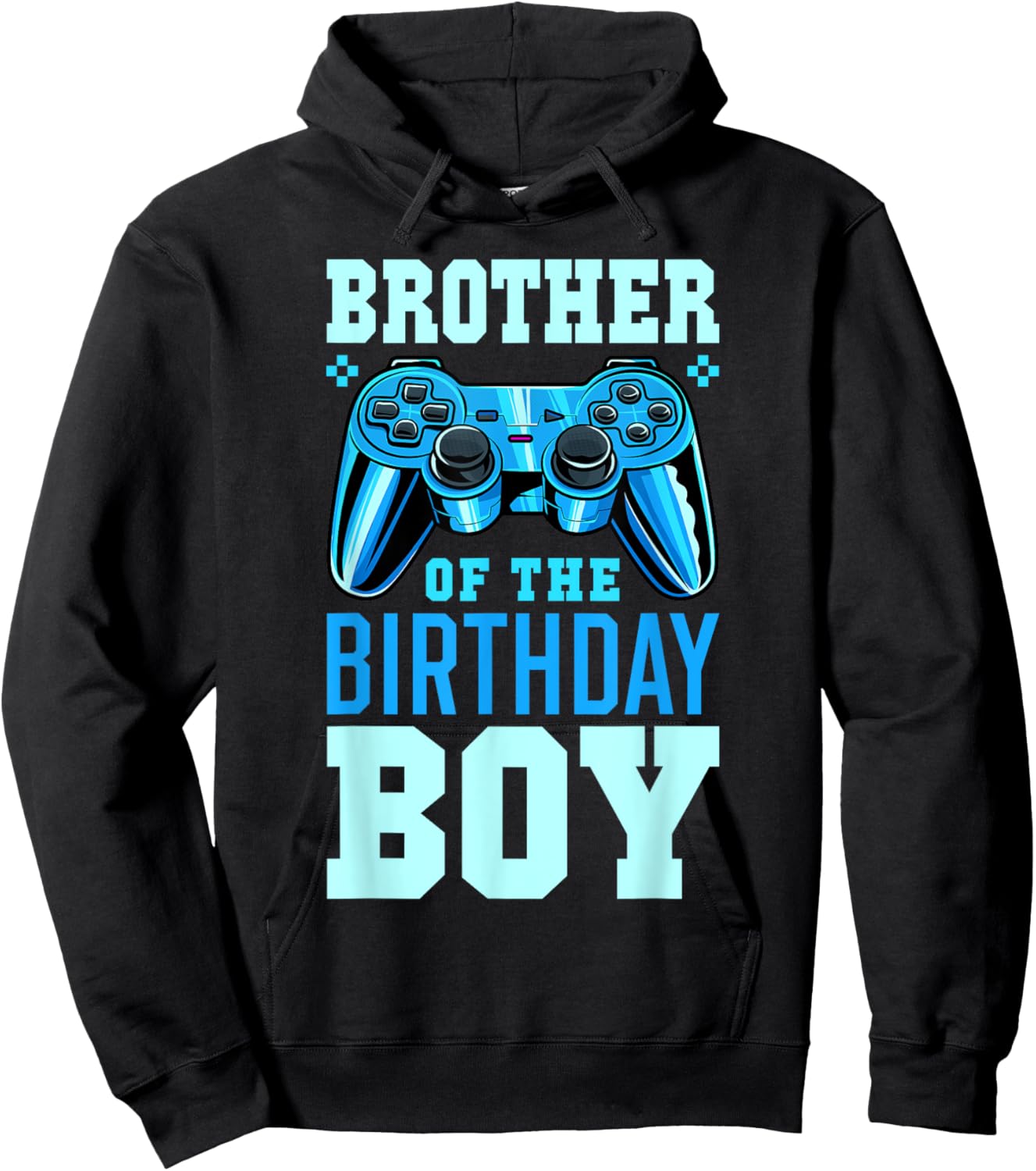 Brother of the Birthday Boy Matching Video Gamer Birthday Hoodie - Hoodie | Black