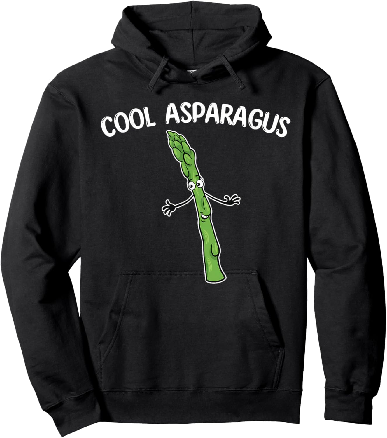 Cool Asparagus Funny Costume Vegetable Lover Hoodie - Hoodie | Black