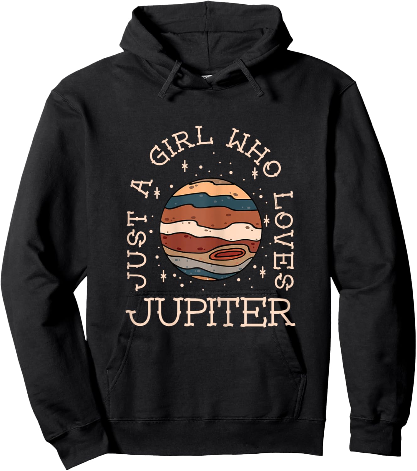 Just A Girl Who Loves Jupiter Astronomy Hoodie - Hoodie | Black