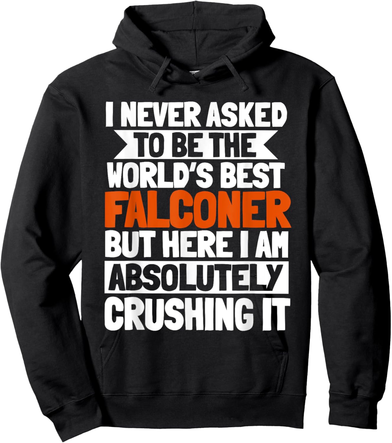Falconer Falconry Gamehawking World's Best Hawker Falcon Hoodie - Hoodie | Black