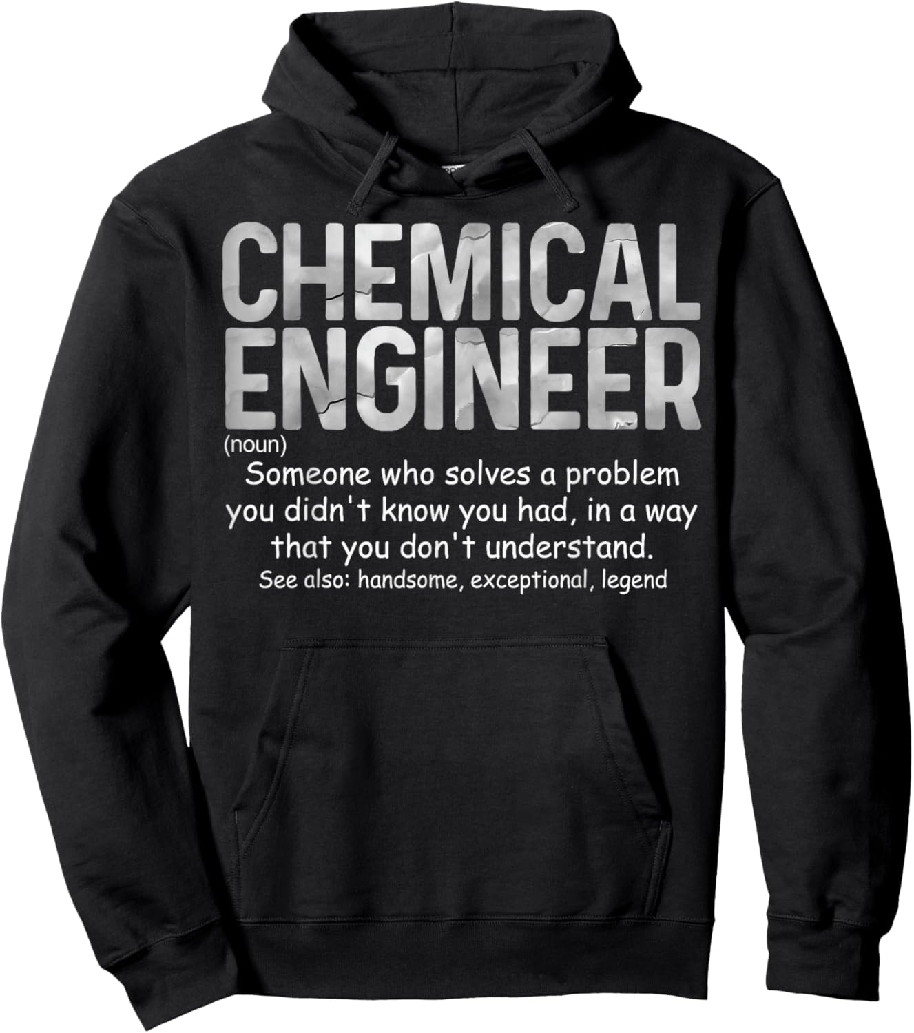 Chemical Engineer Dictionary Definition Much Cooler Hoodie - Hoodie | Black