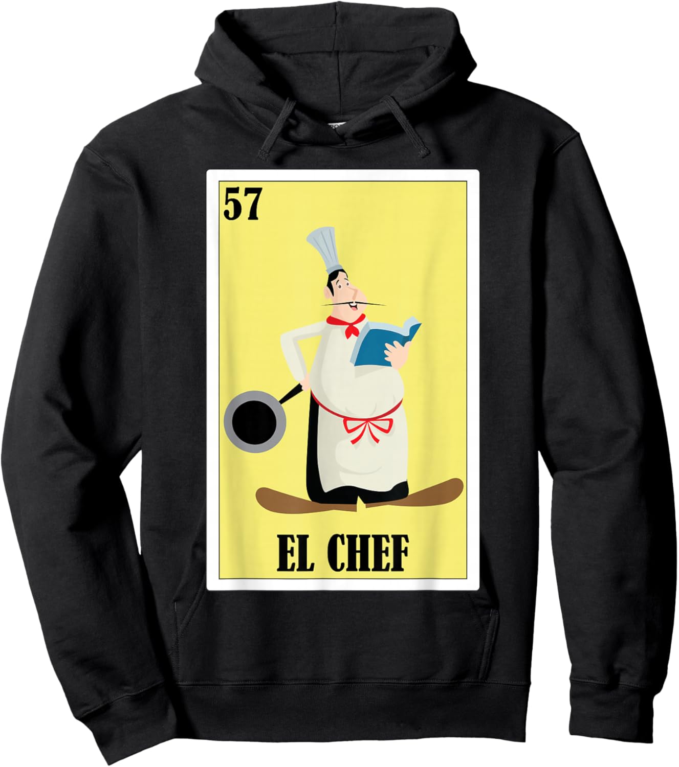 Funny Mexican Design for Chefs - El Chef Hoodie - Hoodie | Black