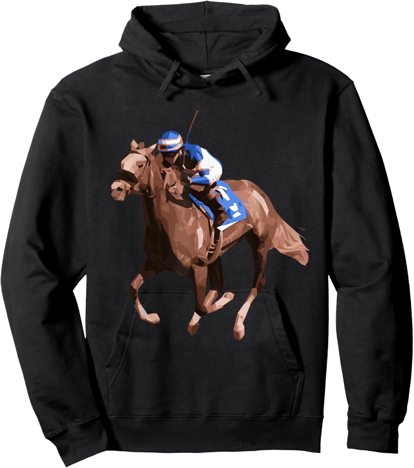 Horse Sport Racing Horse Jockey Riding Hoodie - Hoodie | Black