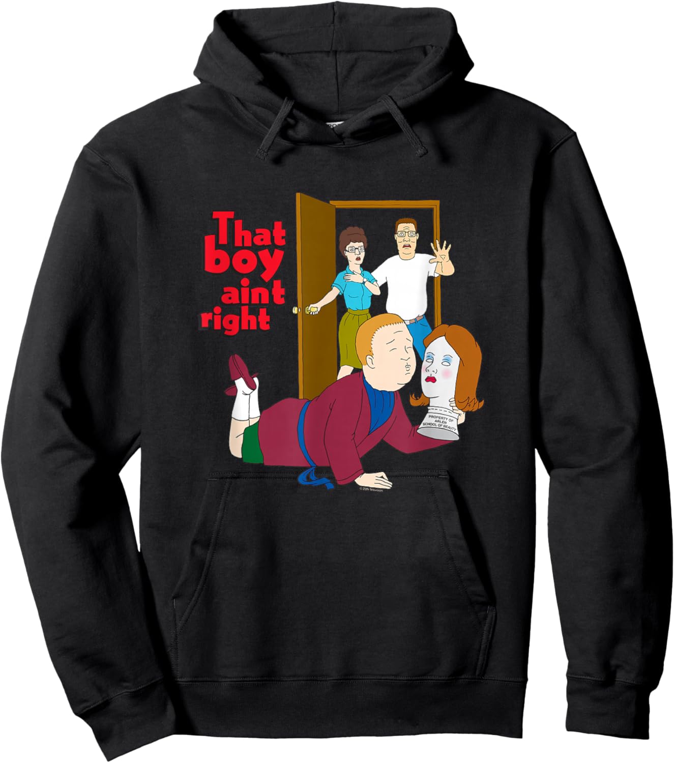 King of The Hill That Boy Ain't Right Bobby Hill Cartoon Hoodie - Hoodie | Black
