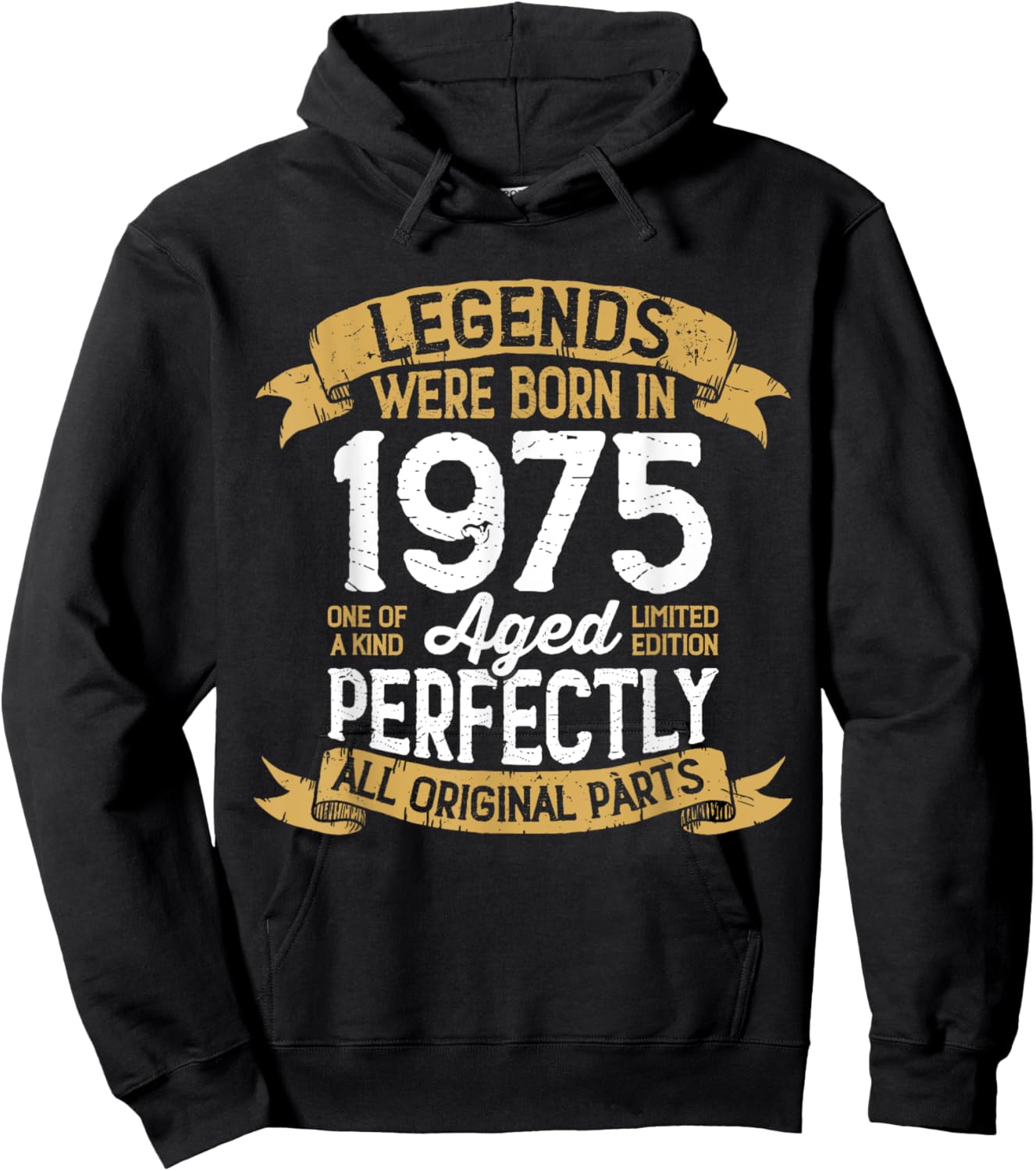 Vintage 1975 Birthday Men Women Legends Were Born in 1975 Hoodie - Hoodie | Black