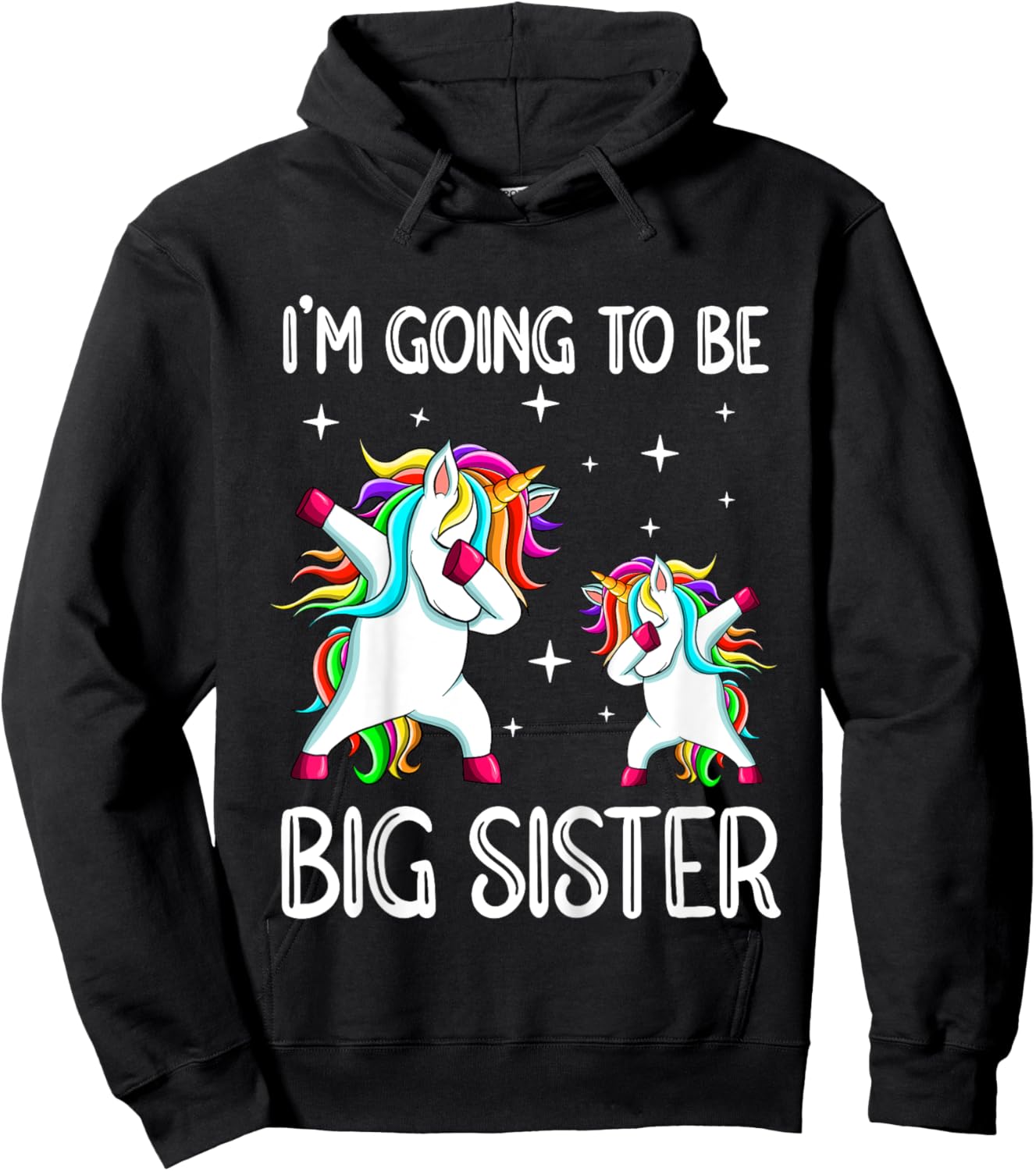 I'm Going To Be A Big Sister Shirt Unicorn Big Sister Hoodie - Hoodie | Black