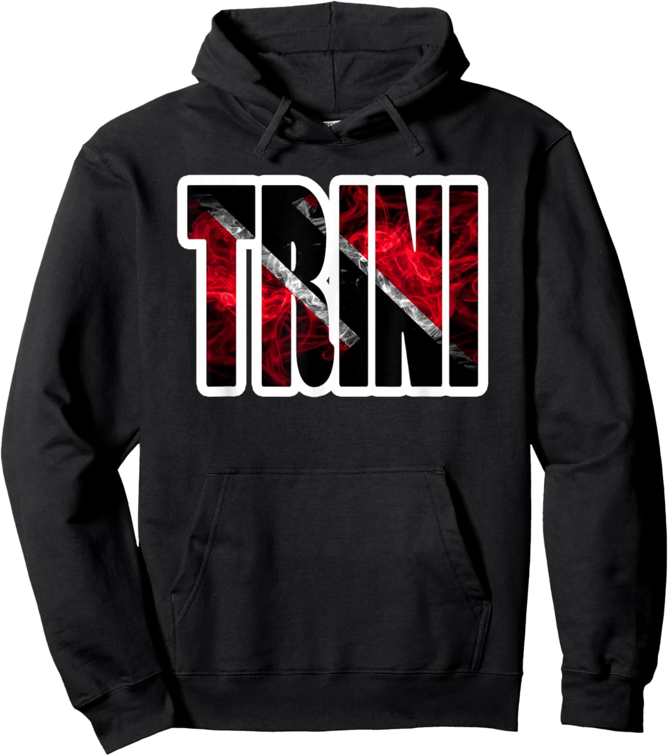 Trinidad Flag Carnival Soca Trini Fete Trinidad and Tobago Hoodie - Hoodie | Black
