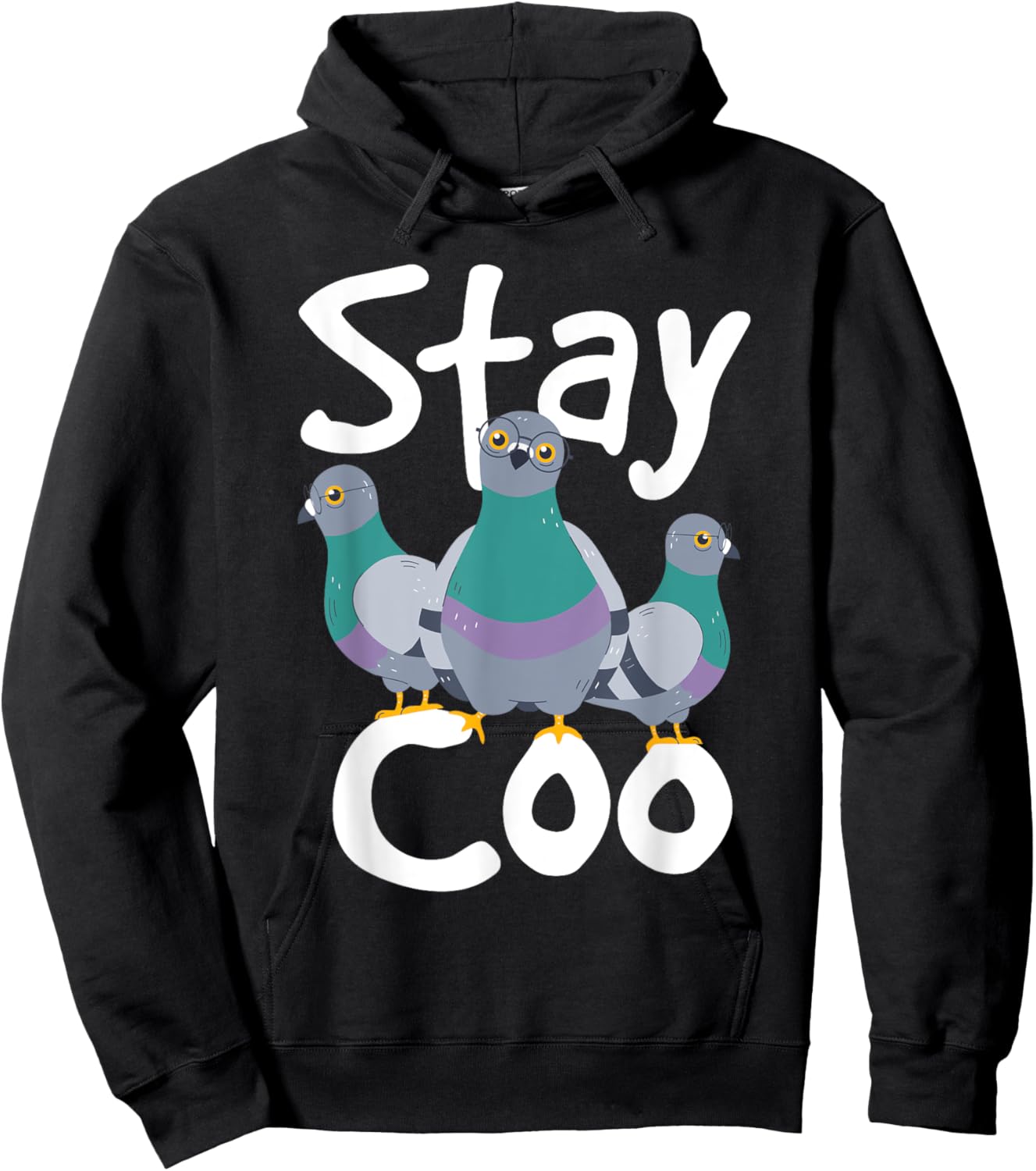 Stay Coo - Pigeon Racing Lover Bird Birdwatcher Birdwatching Hoodie - Hoodie | Black
