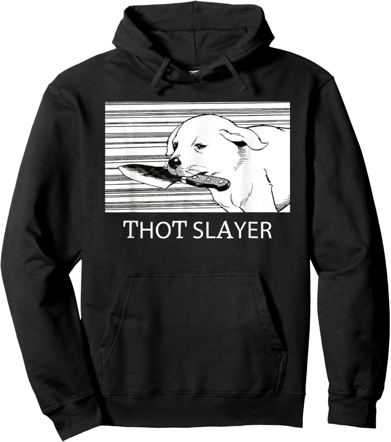 Funny Thot Slayer Apparel Love Dog Hoodie - Hoodie | Black