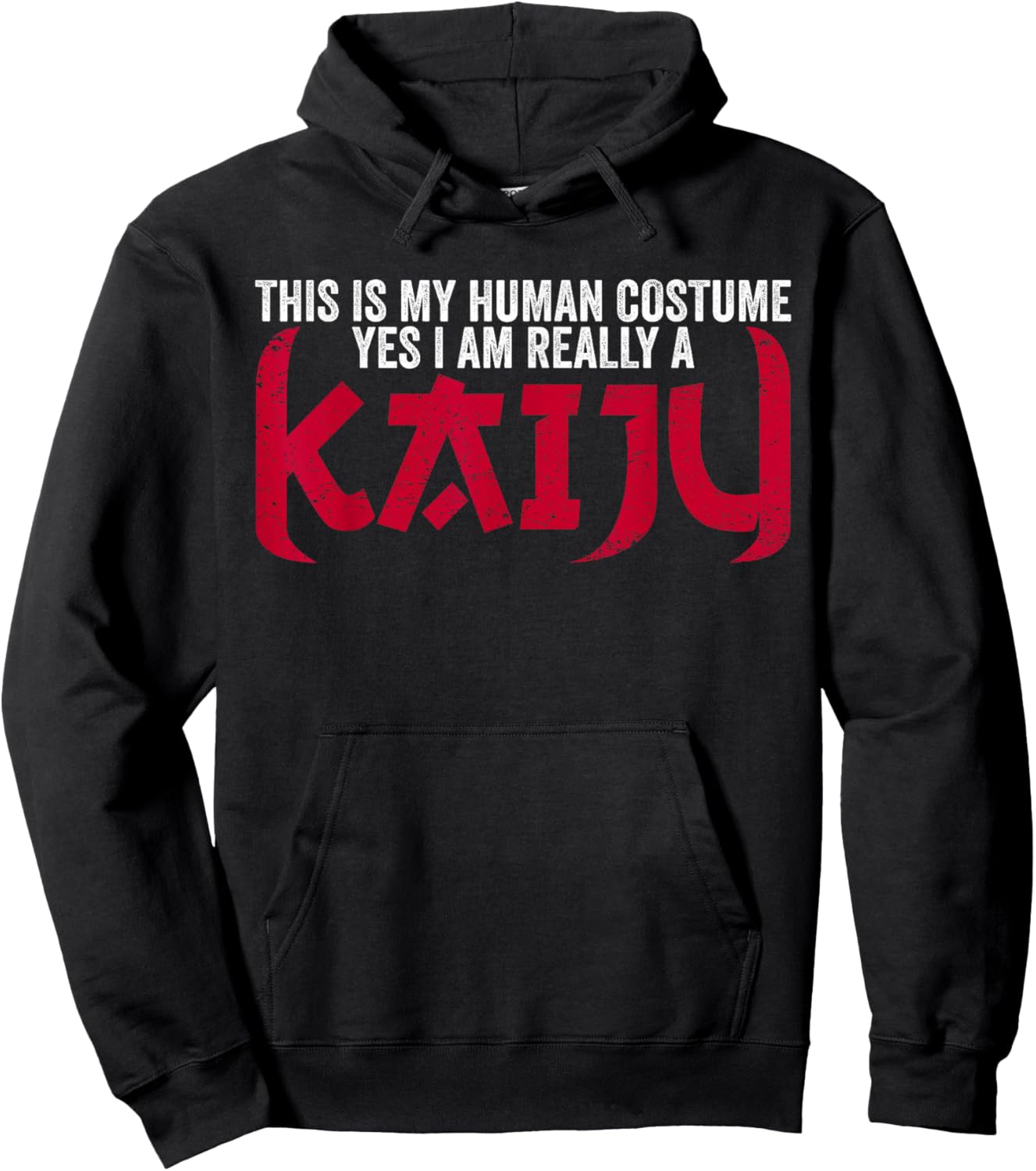 Funny Kaiju Monster This Is My Human Costume I Am A Kaiju Hoodie - Hoodie | Black