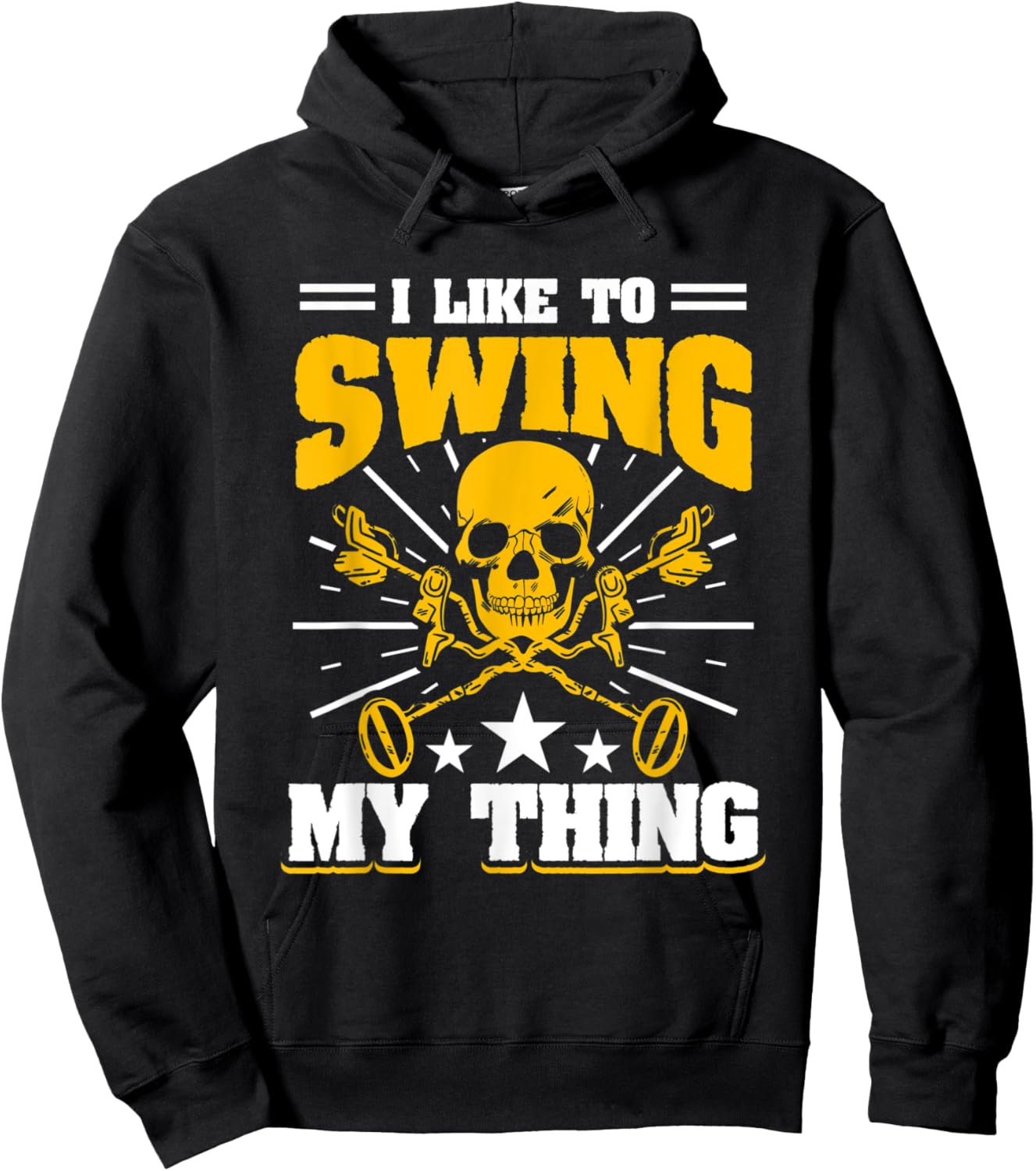 I Like To Swing My Thing - Metal Detecting Treasure Hunt Hoodie - Hoodie | Black