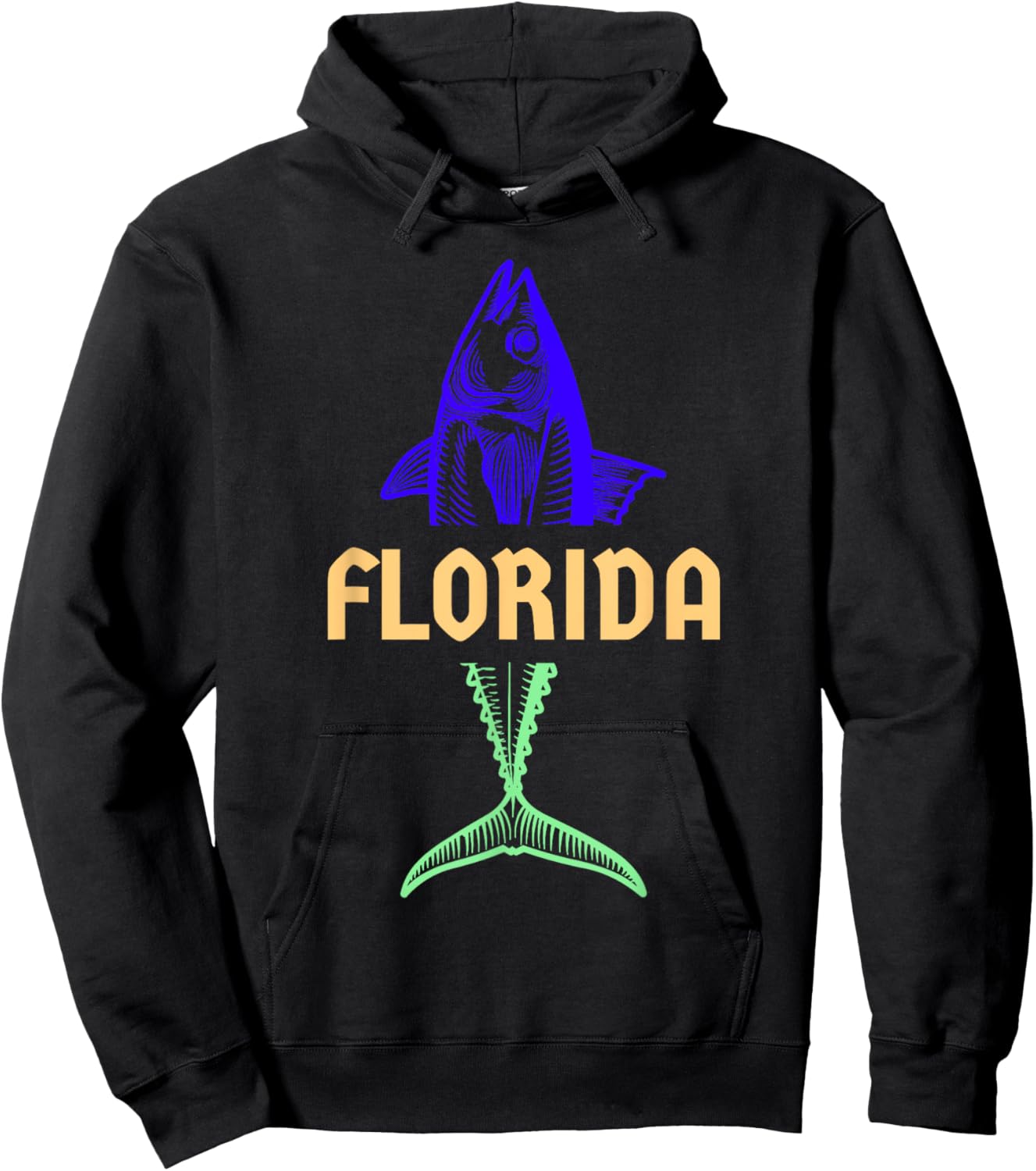 Florida Keys Fishing Florida Vacation Off Shore Fishing Hoodie - Hoodie | Black