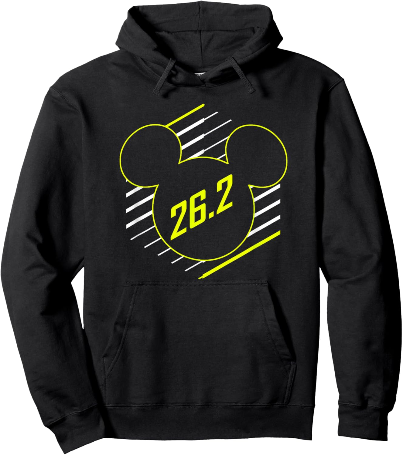 Disney Mickey Mouse Marathon Runner Logo Hoodie - Hoodie | Black