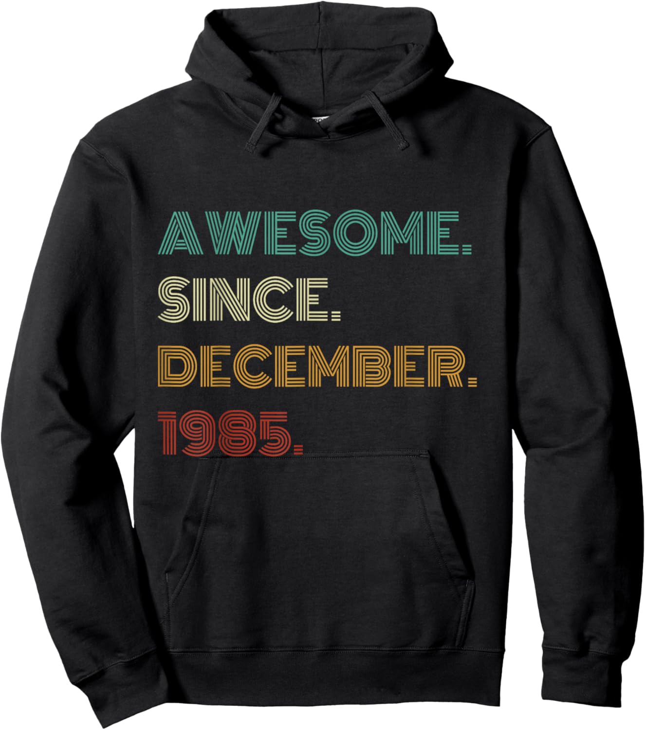 40 Years Old Awesome Since December 1985 40th Birthday Hoodie - Hoodie | Black