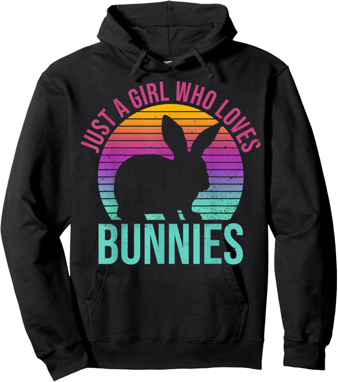 Rabbit Owners Just A Girl Who Loves Bunnies Rabbit Lovers Hoodie - Hoodie | Black