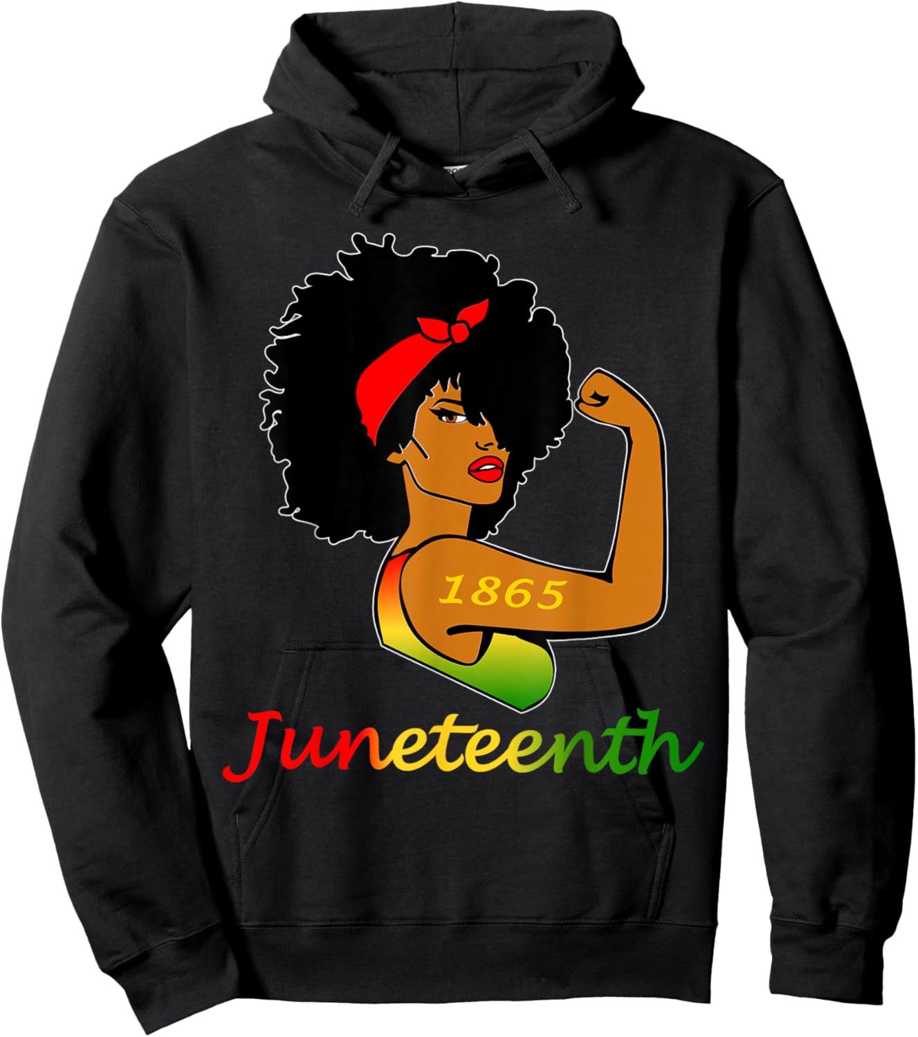 Happy Juneteenth Is My Independence Day Free Black Women Hoodie - Hoodie | Black