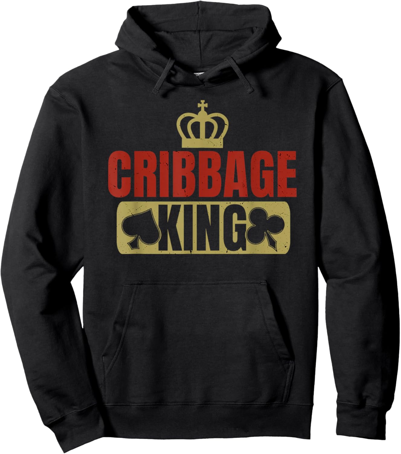 Cribbage King Card Game Players Hoodie - Hoodie | Black