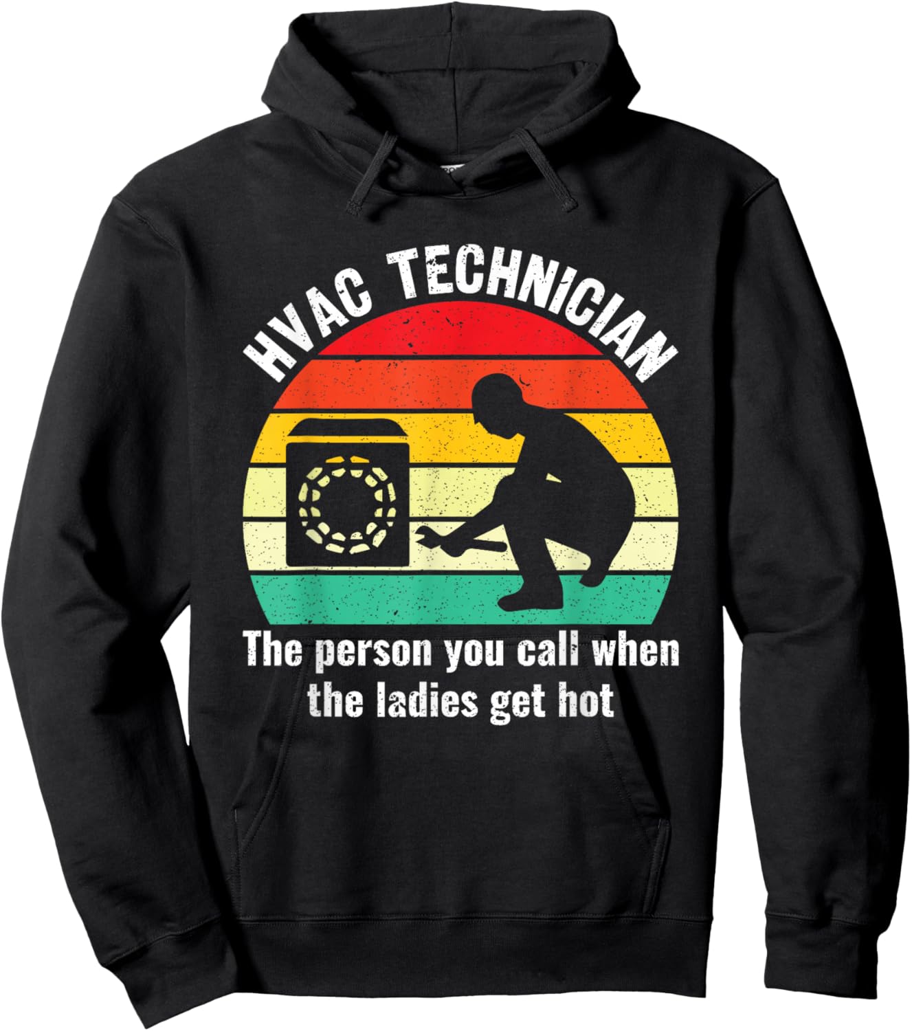 Funny HVAC Technician Definition HVAC Tech Hoodie - Hoodie | Black