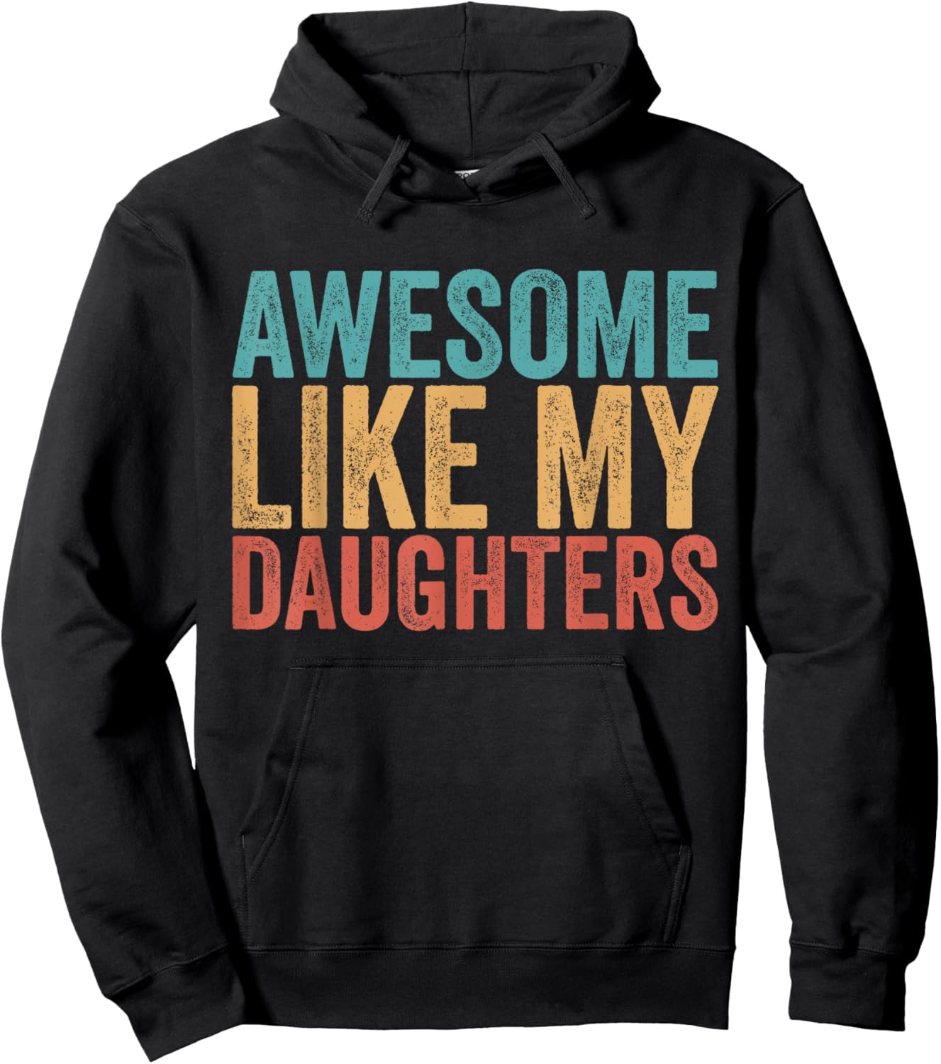 Awesome Like My Daughters Mom Dad Mother's Day Father's Day Hoodie - Hoodie | Black