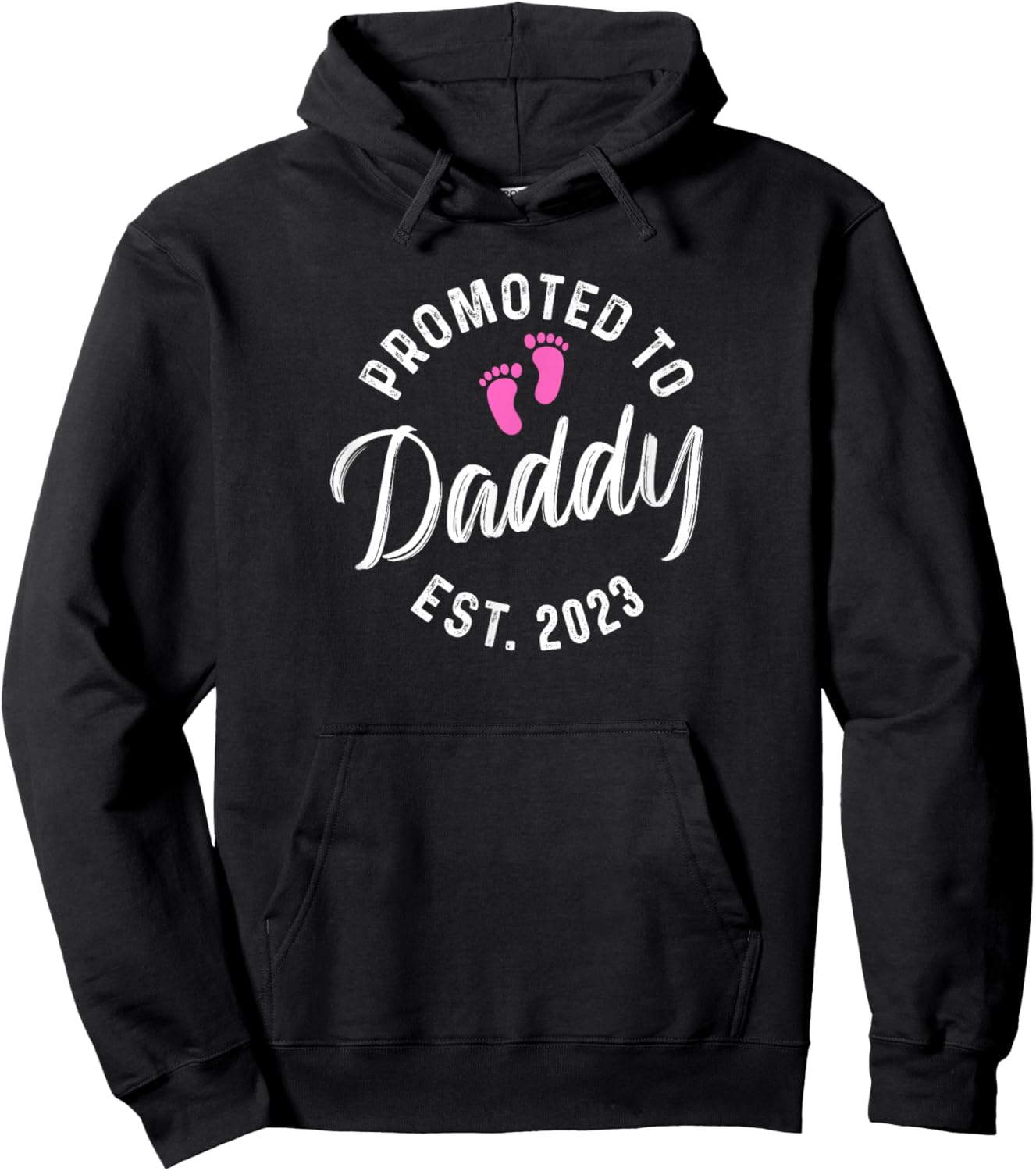 Promoted To Daddy Est 2023 Hoodie - Hoodie | Black