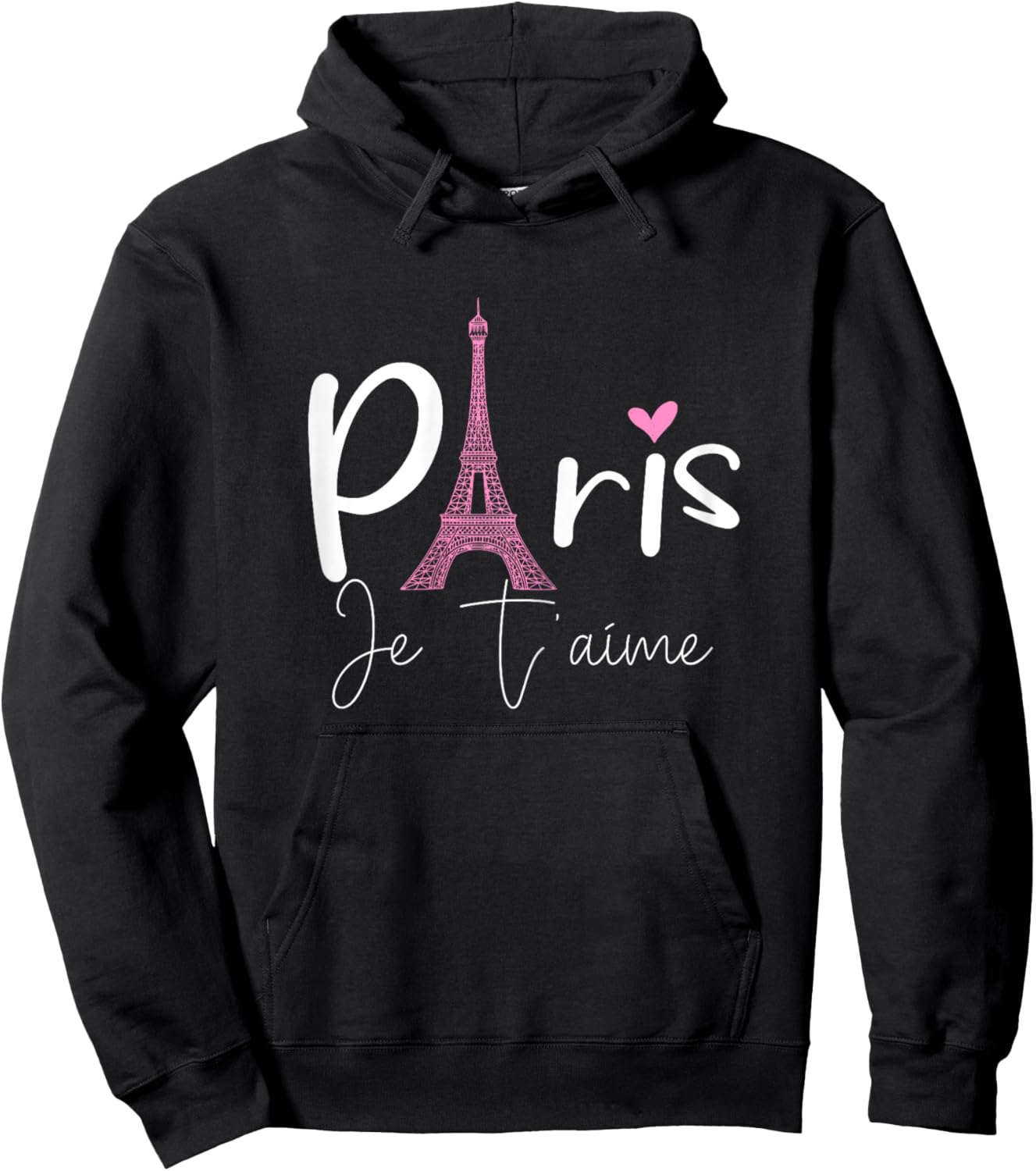 Eiffel Tower Paris Holiday France Shirt Souvenir Women Kids Hoodie - Hoodie | Black
