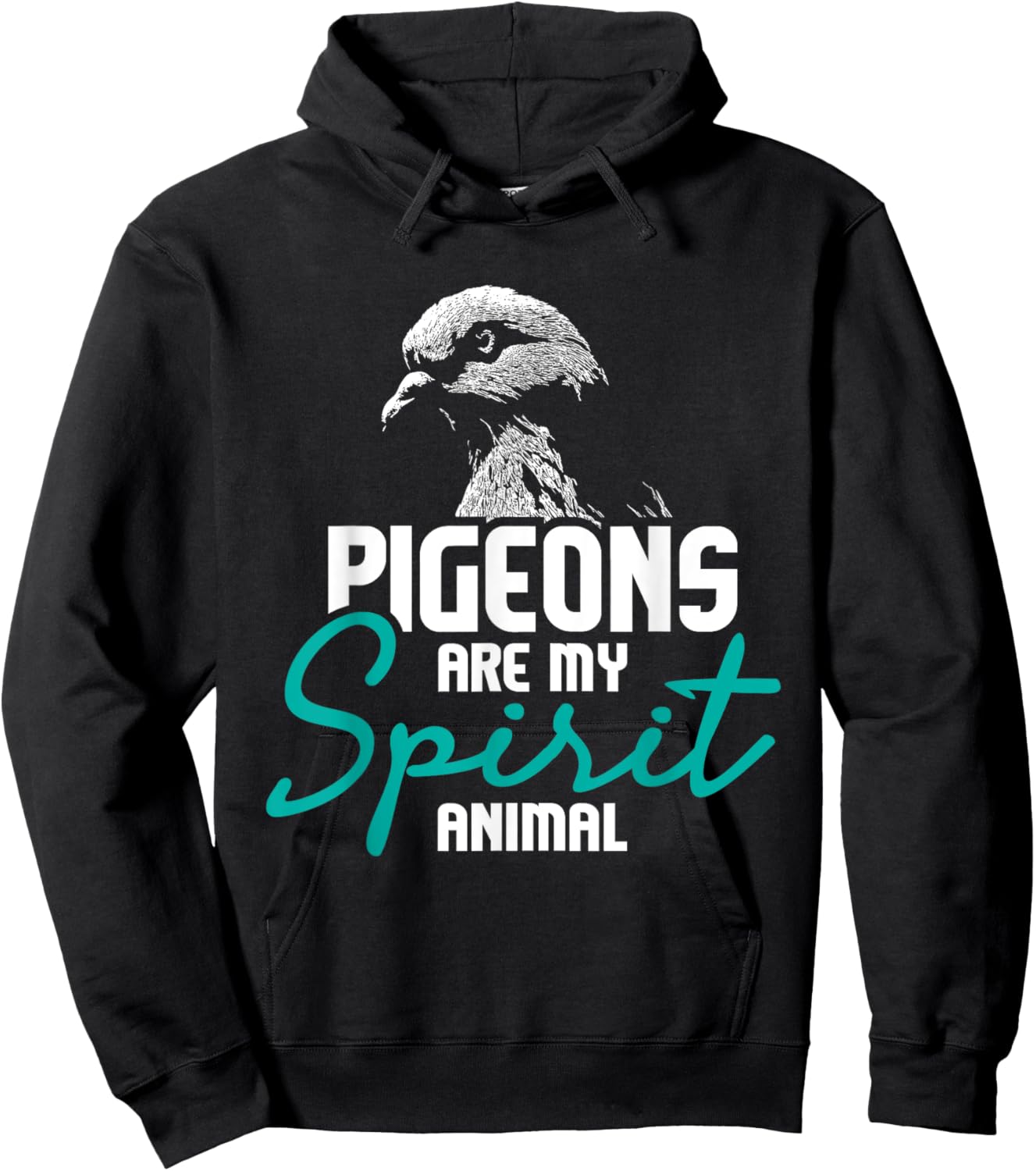 Pigeons Are My Spirit Animal - Birdwatcher Pigeon Breeder Hoodie - Hoodie | Black