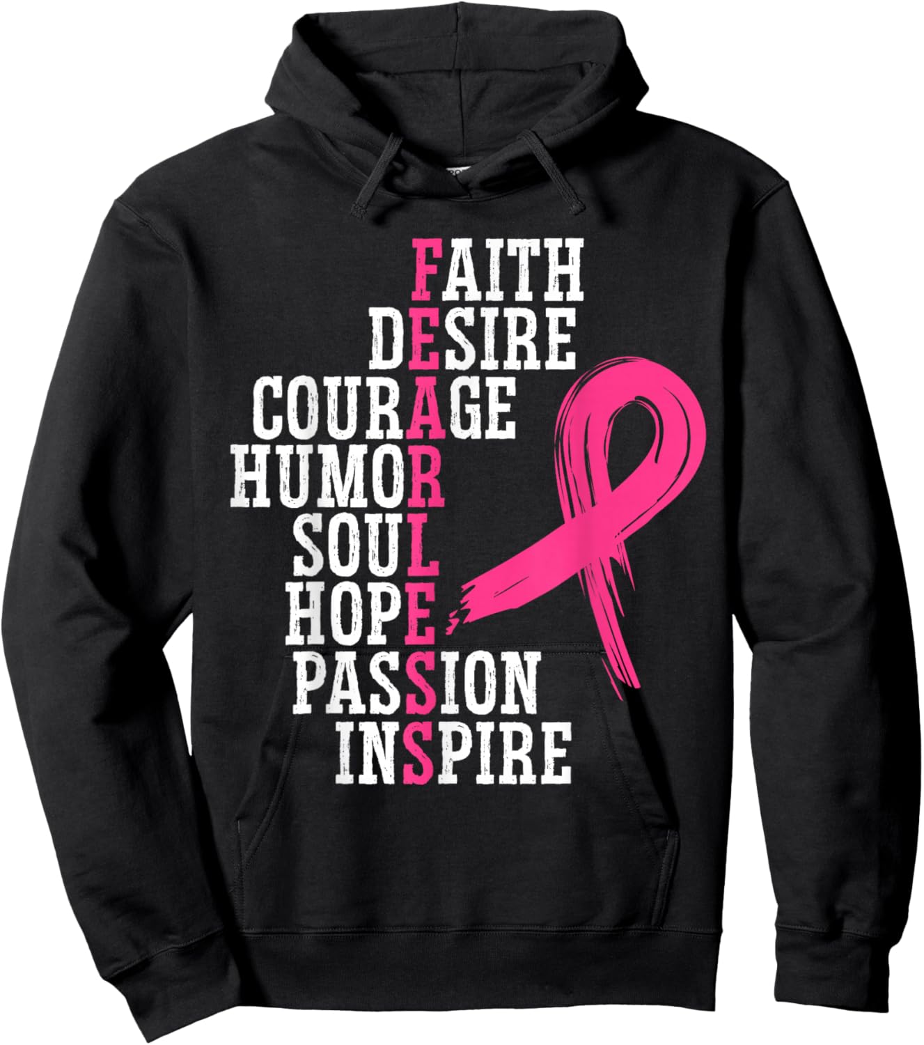 Breast Cancer Support Squad Breast Cancer Awareness Hoodie - Hoodie | Black