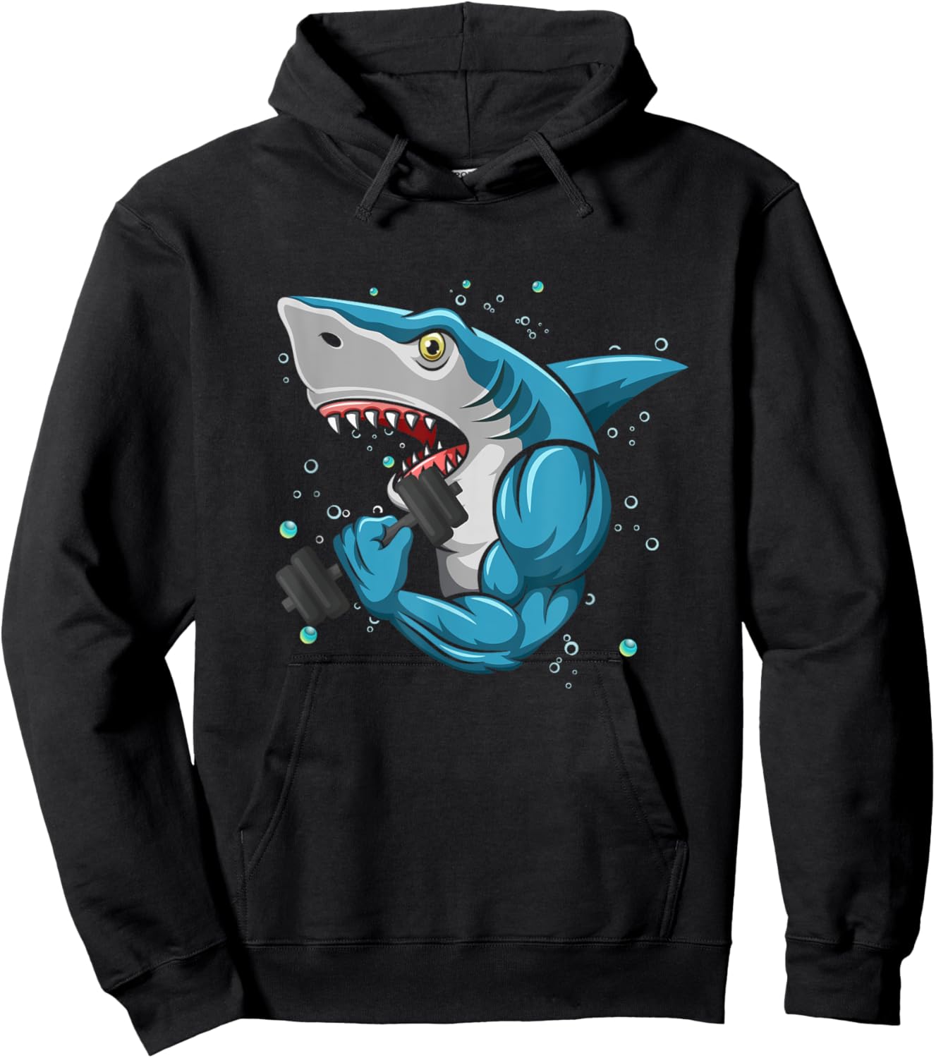 Shark Gym Powerlifting Weightlifting Bodybuilding Hoodie - Hoodie | Black