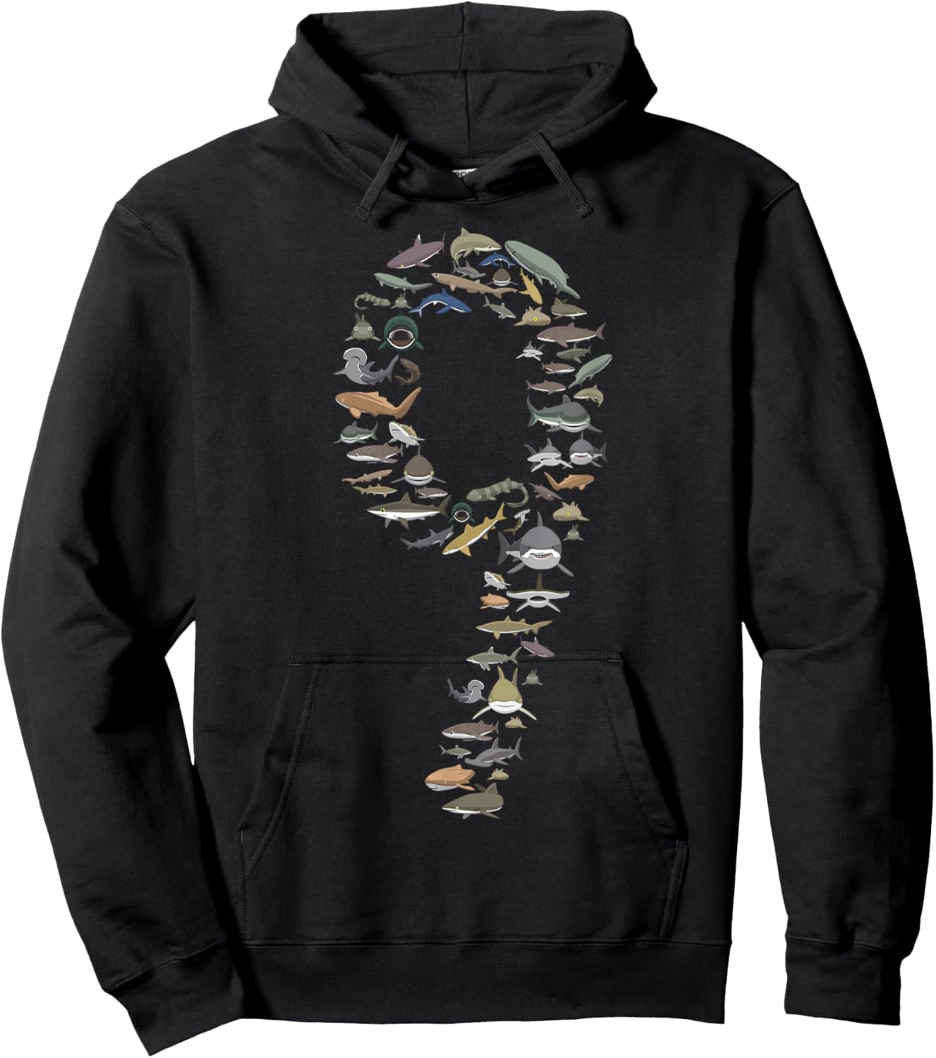 Shark Lover Type of Sharks Nine Years BDAY 9th Birthday Hoodie - Hoodie | Black