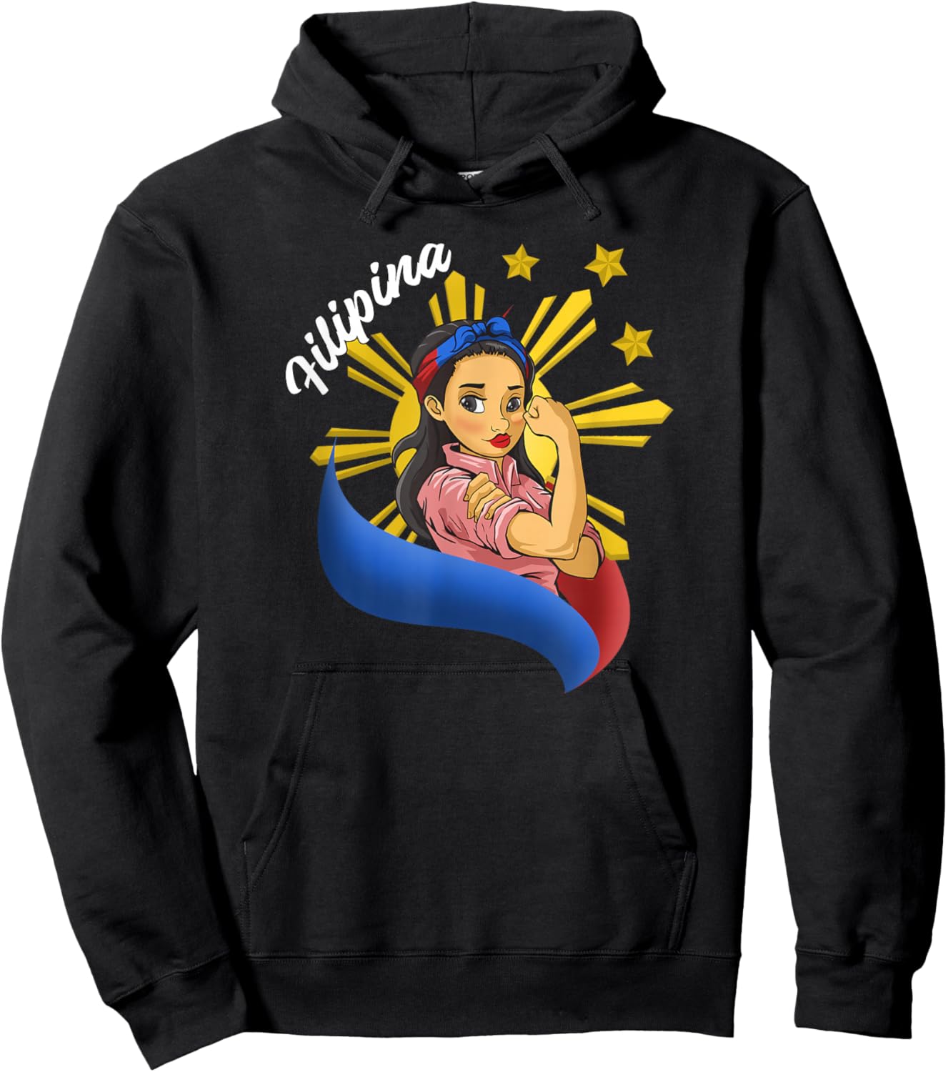 Philippines Pinay Filipina Filipino Flag Day Girl Hoodie - Hoodie | Black