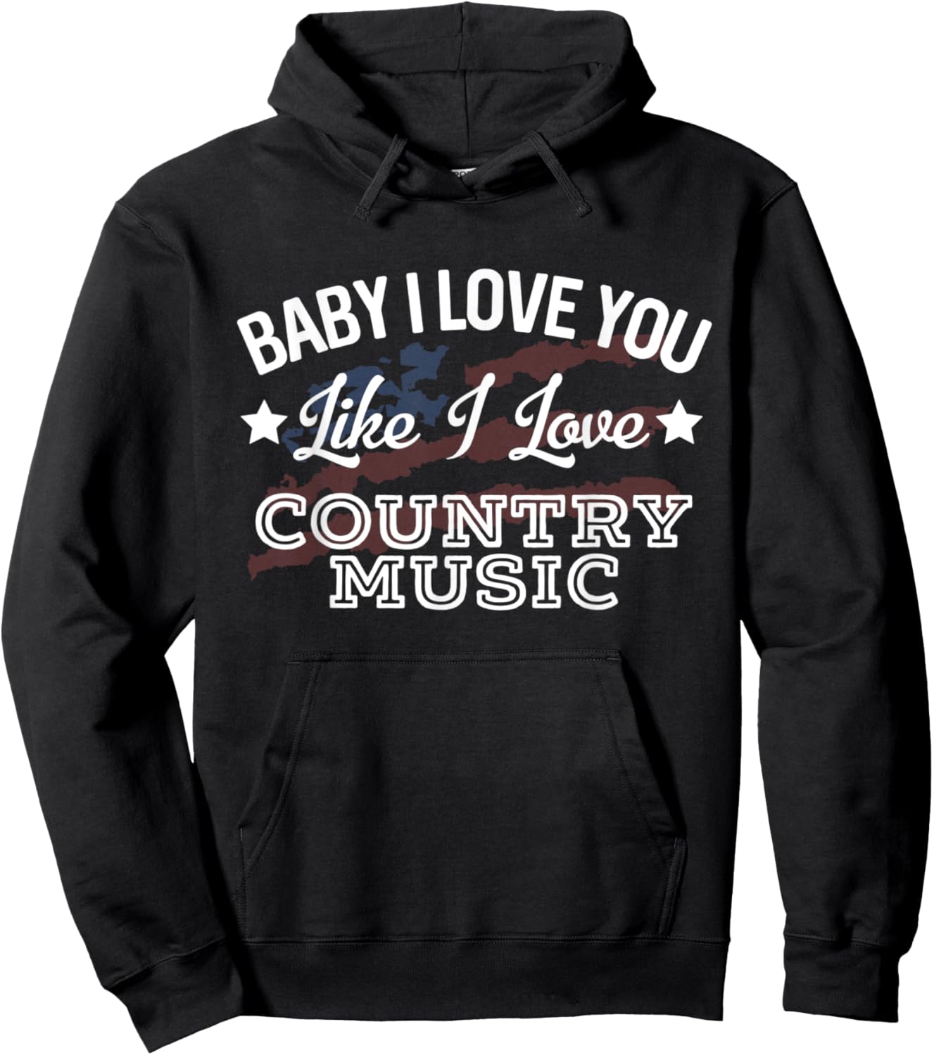 Like I Love Country Music Country Song Lyrics Hoodie - Hoodie | Black
