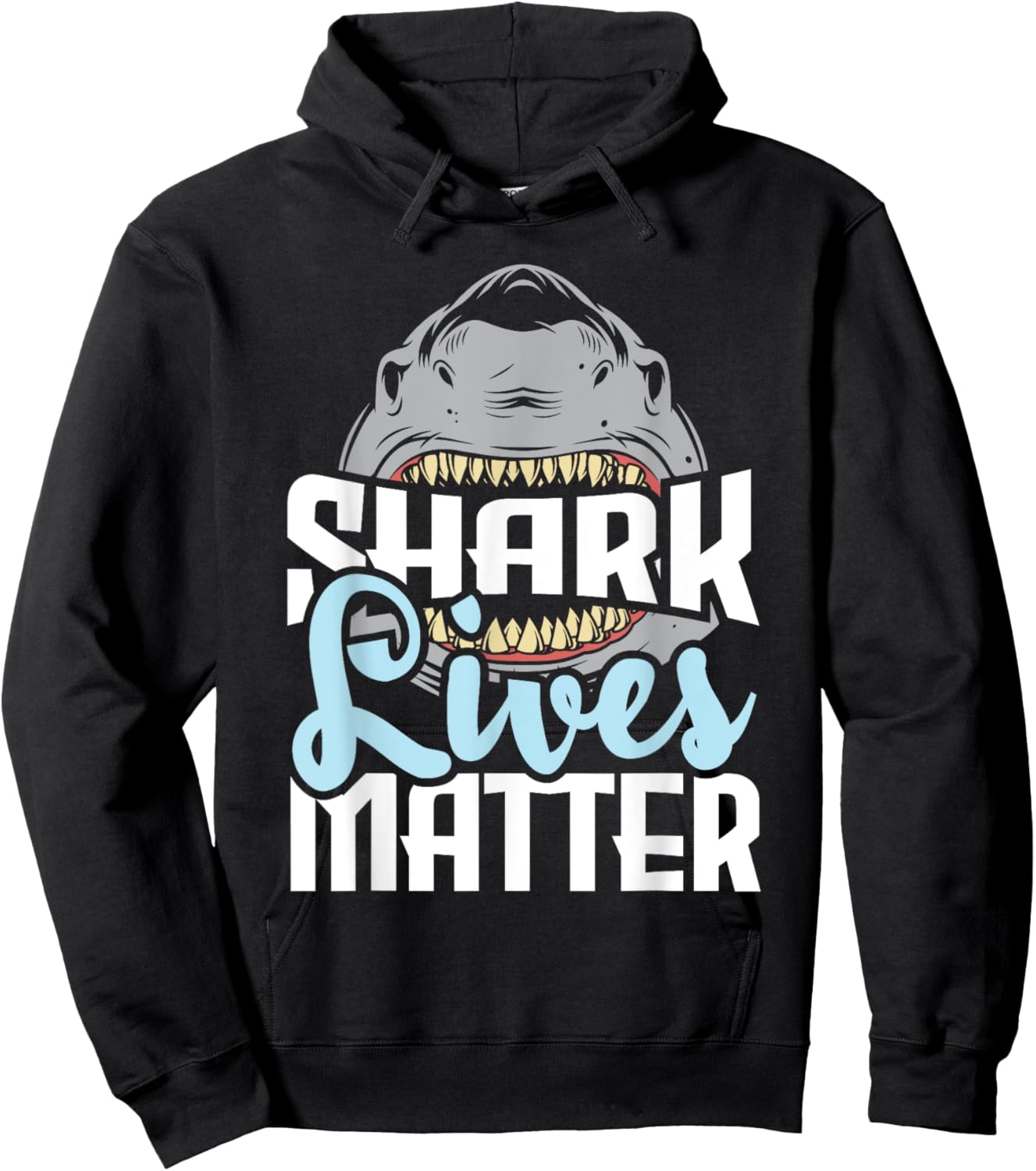 Shark Lives Matter - Wildlife Marine Biologist Shark Lovers Hoodie - Hoodie | Black
