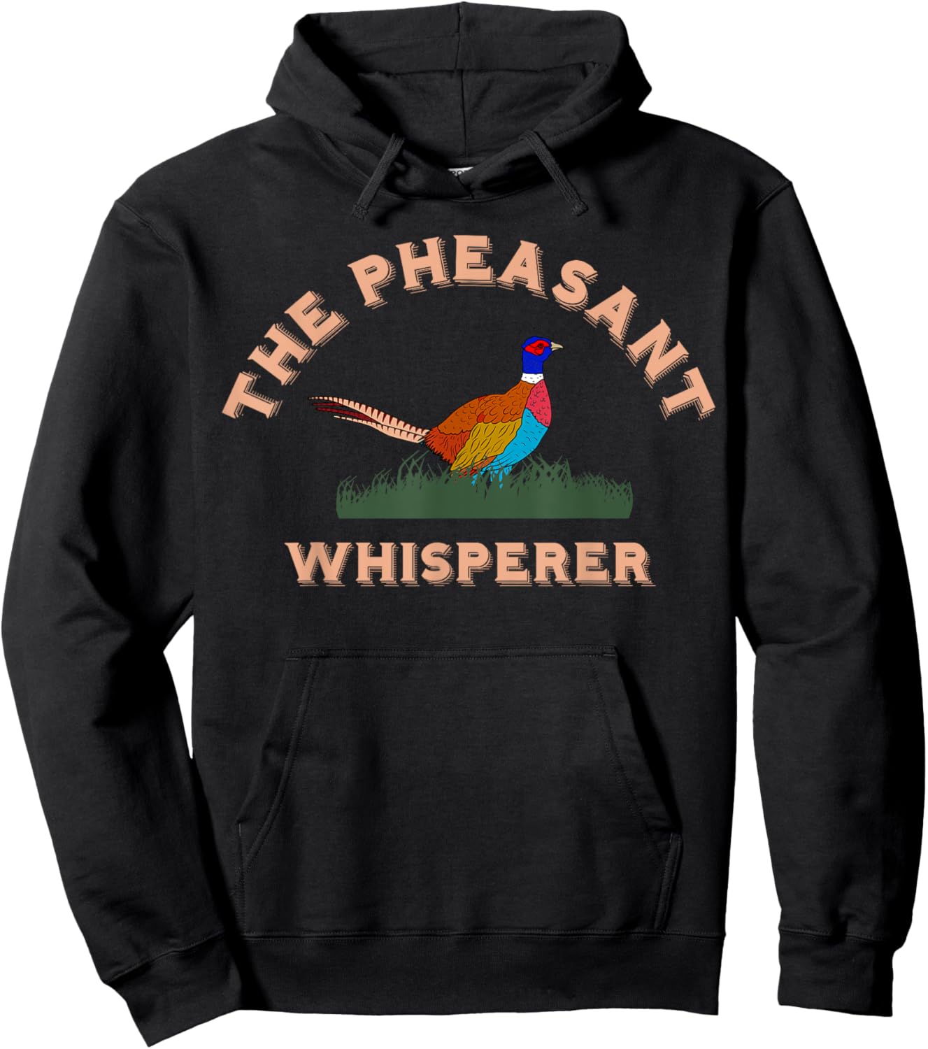 Pheasant Retro Vintage Bird Hunting Hunter Hoodie - Hoodie | Black