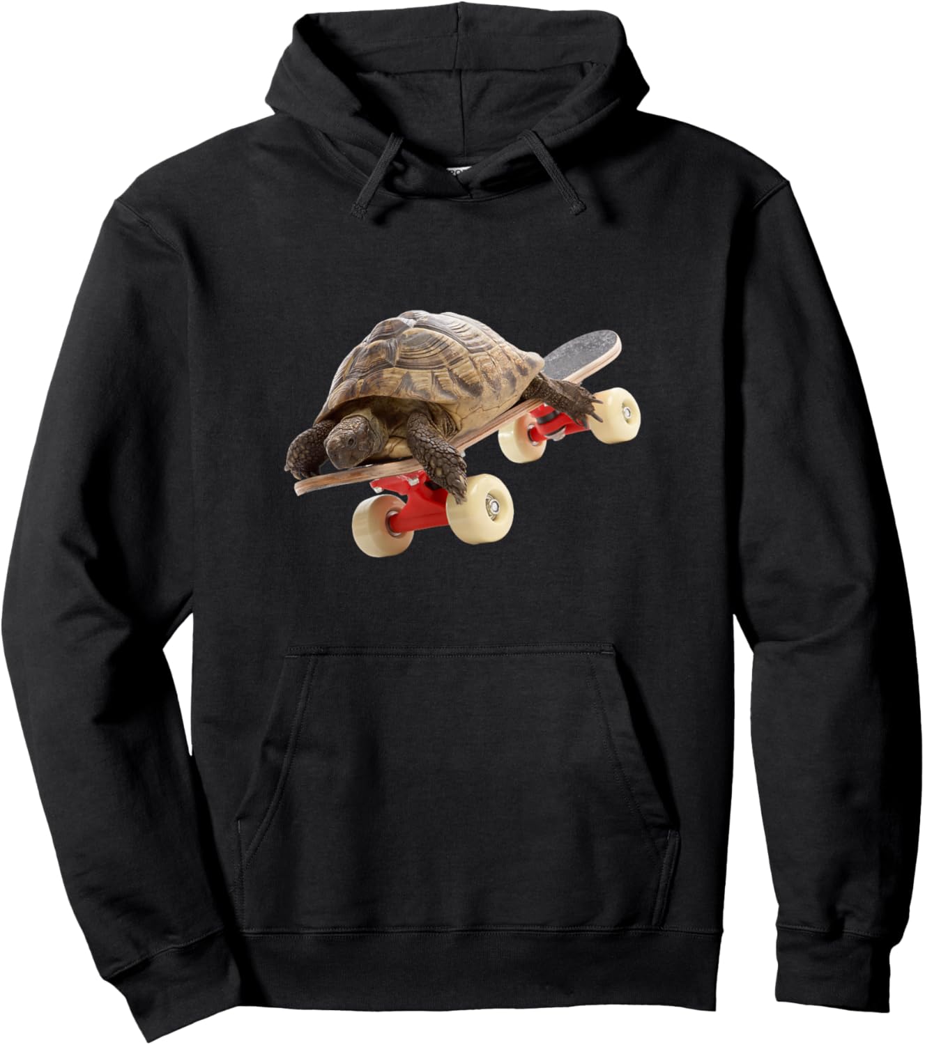 Turtle on Skateboard Hoodie - Hoodie | Black
