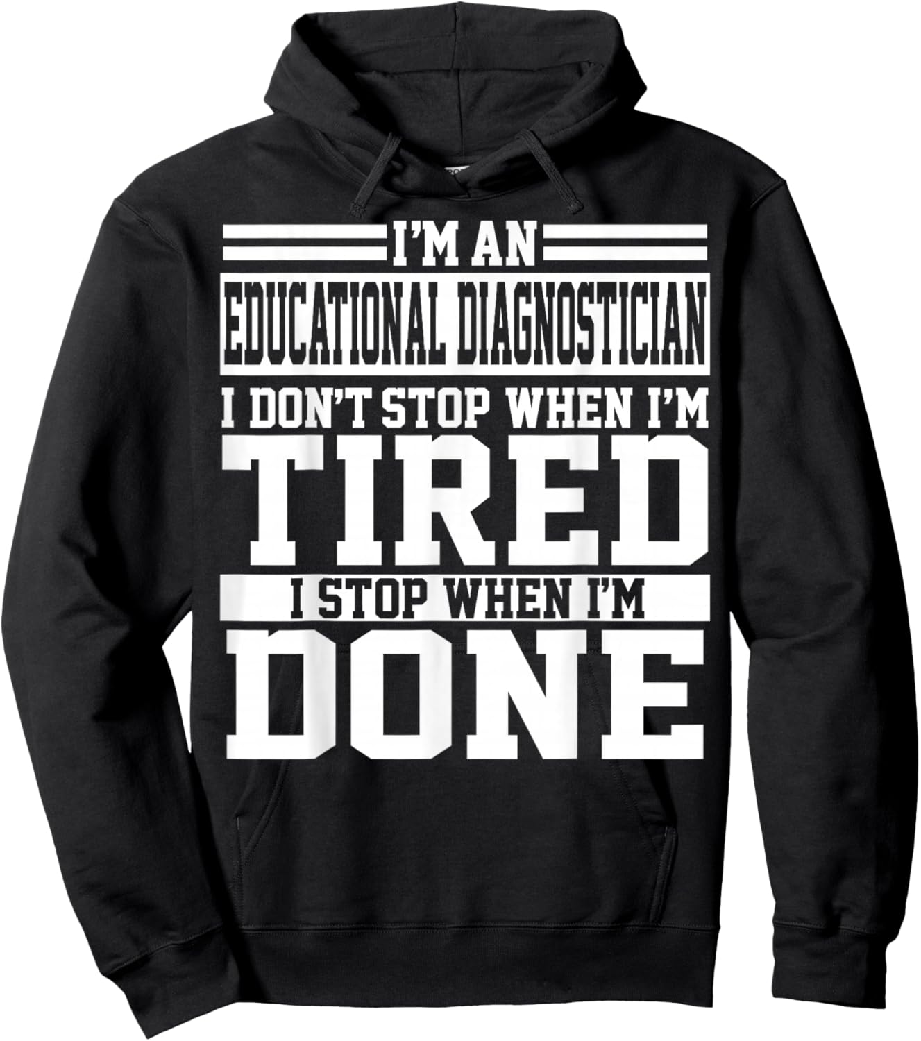 Funny Unique Educational Diagnostician Apparel Design Hoodie - Hoodie | Black