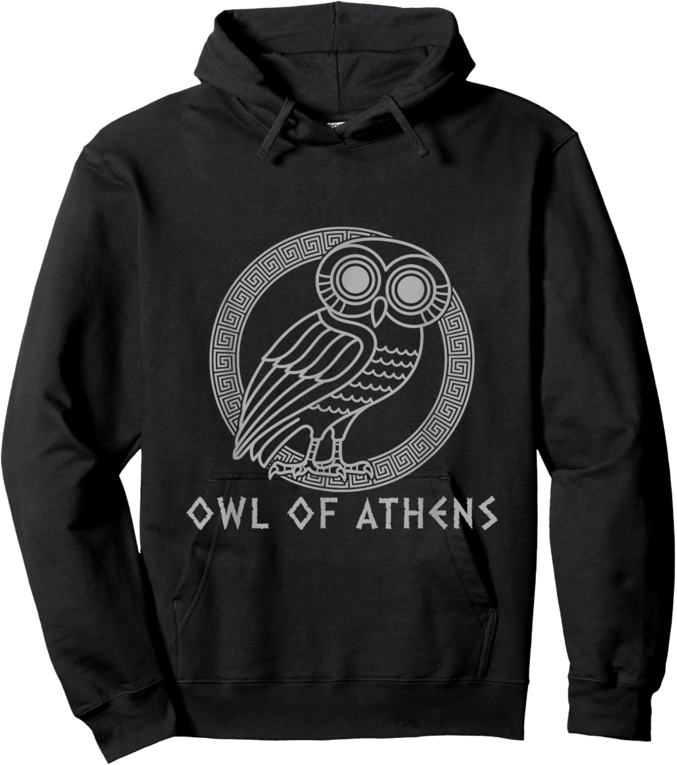Greek Mythology Athena | Owl of Athens Hoodie - Hoodie | Black